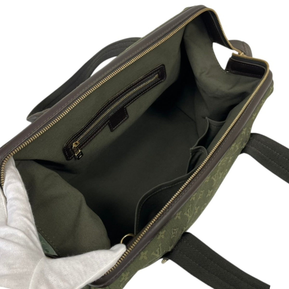 Louis Vuitton Brown Khaki Boston Bag (Pre-Owned)