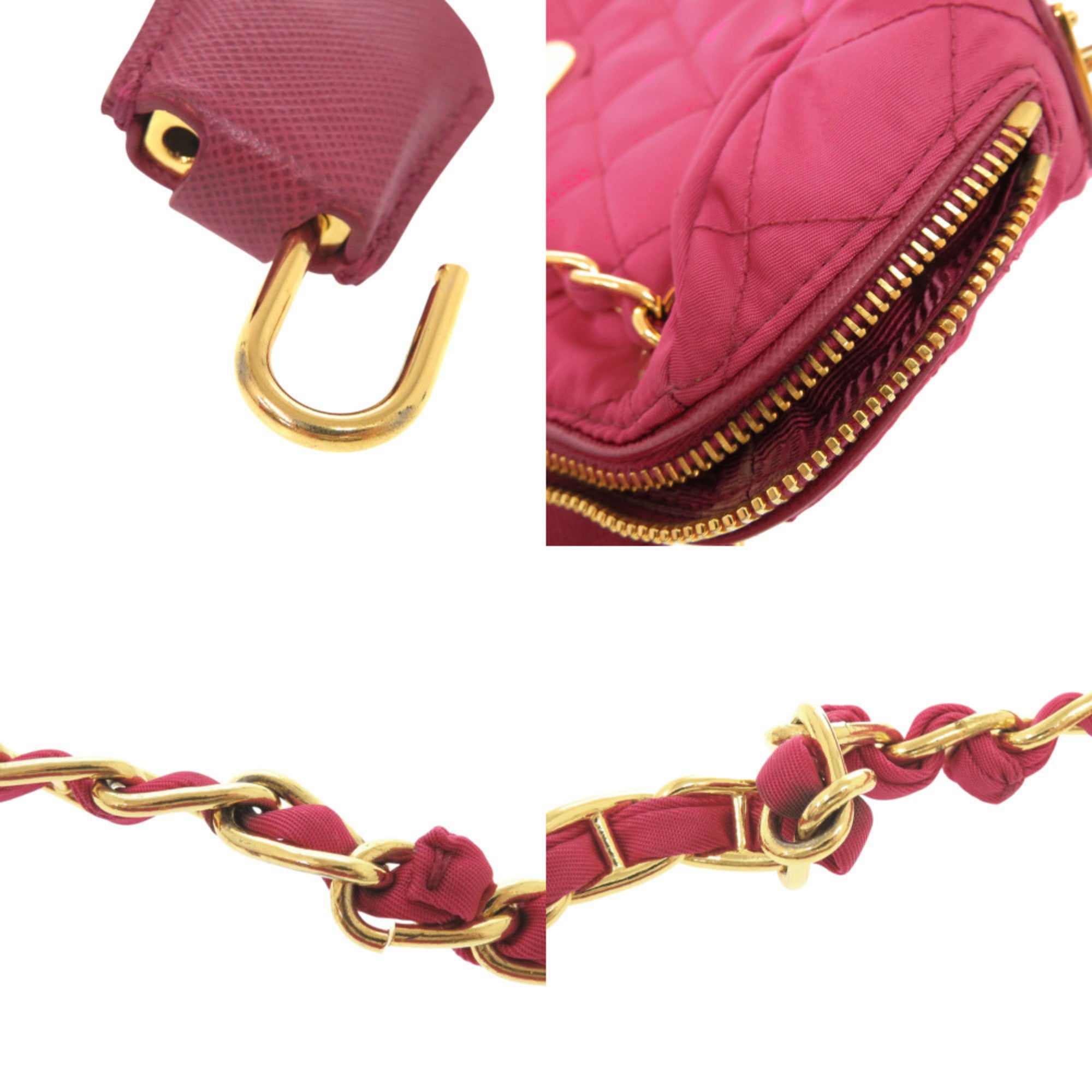 Prada Pink Nylon Shoulder Bag (Pre-Owned)