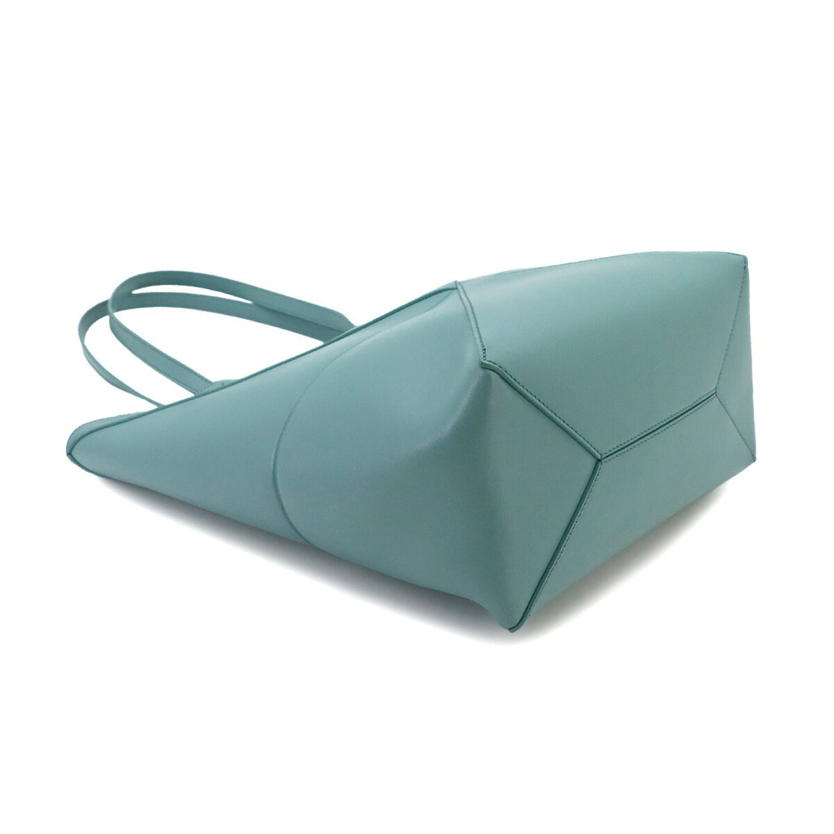 Loewe Blue Leather Handbag Tote Bag (Pre-Owned)