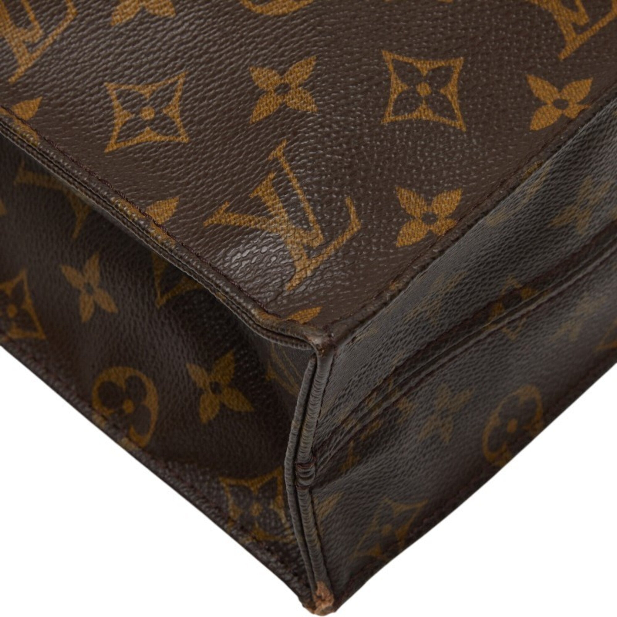Louis Vuitton Brown Pvc Leather Handbag Tote Bag (Pre-Owned)
