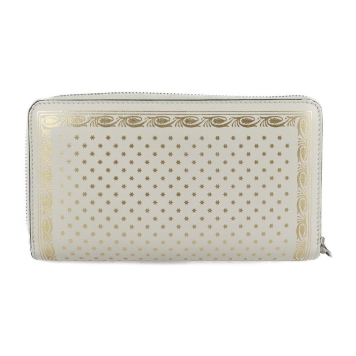 Gucci Gold Ivory Leather Long Wallet (Bi-Fold) (Pre-Owned)