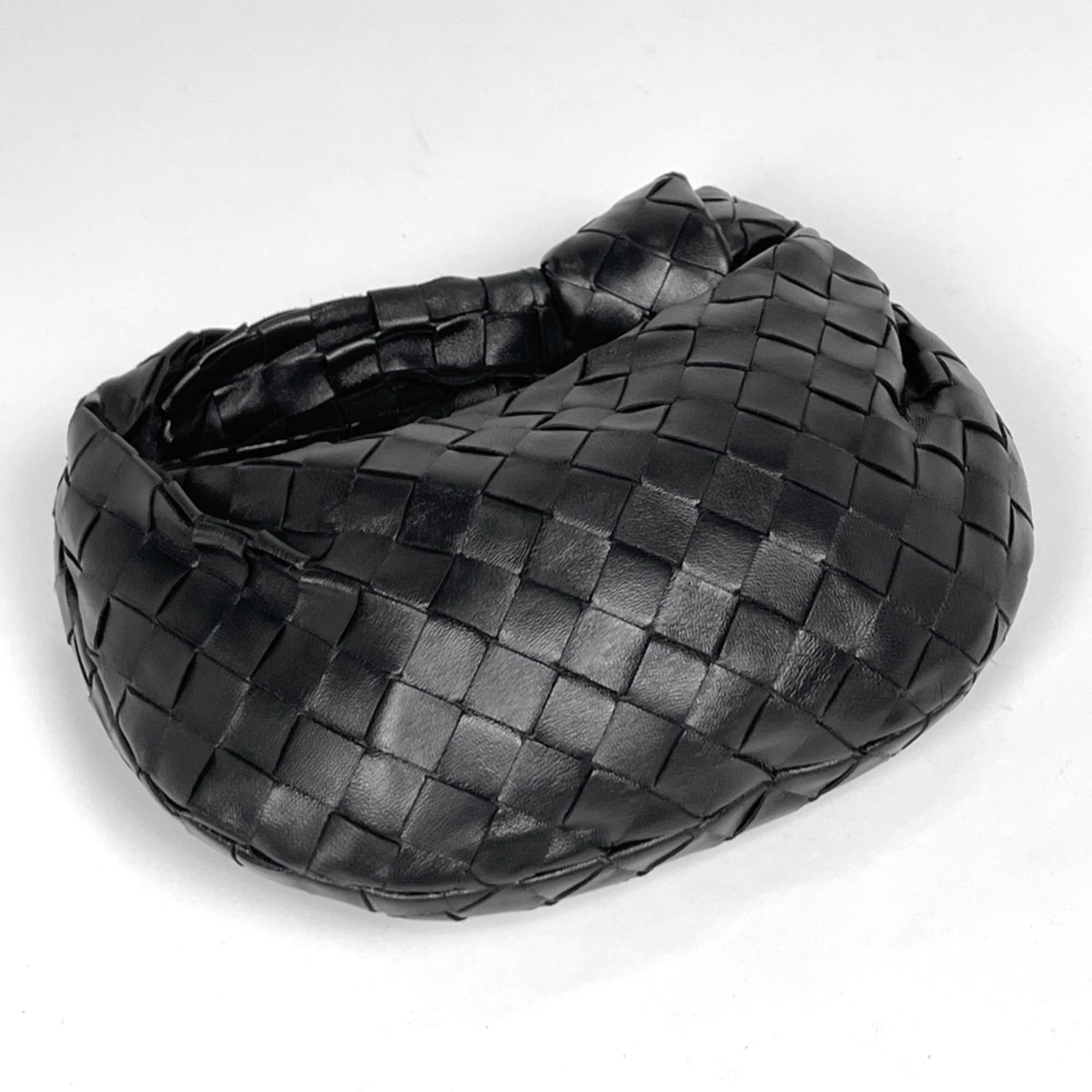 Bottega Veneta Black Intrecciato Handbag (Pre-Owned)