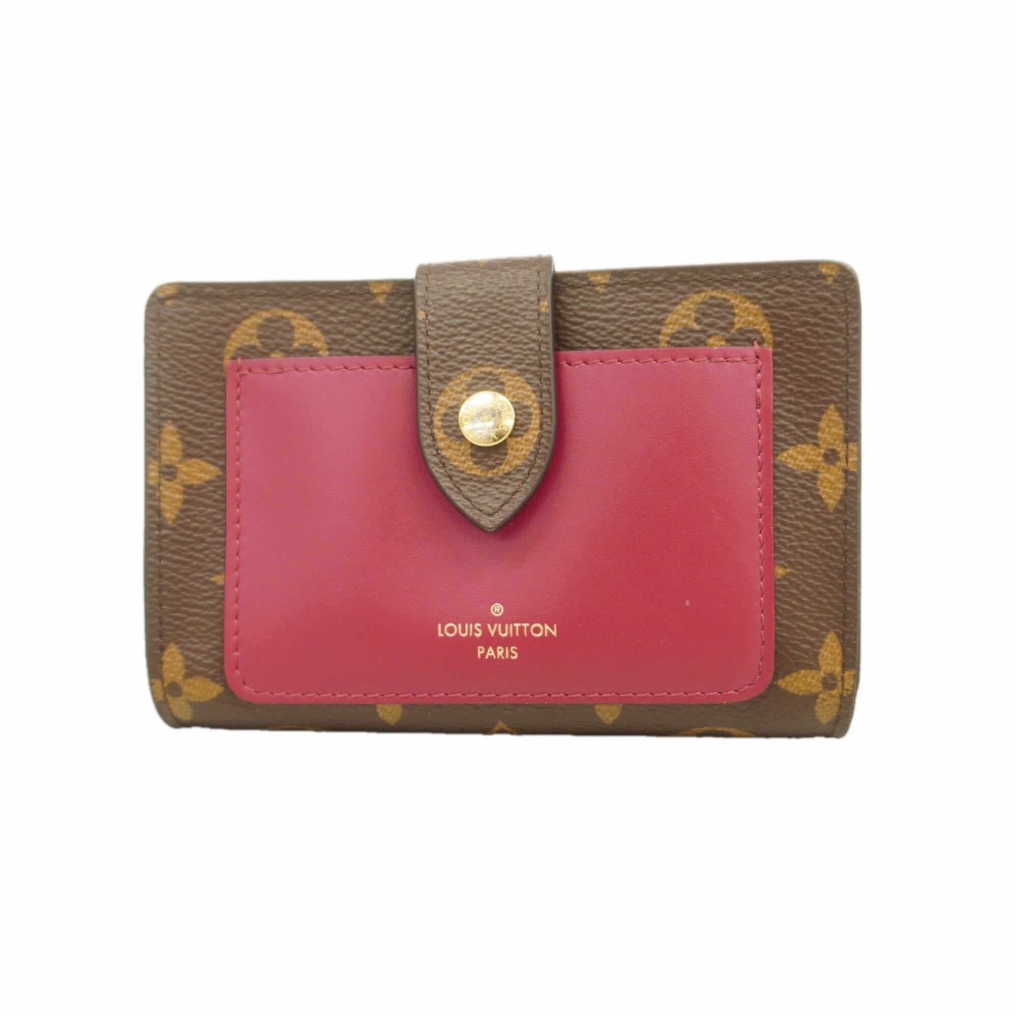 Louis Vuitton Brown Fuchsia Wallet (Bi-Fold) (Pre-Owned)