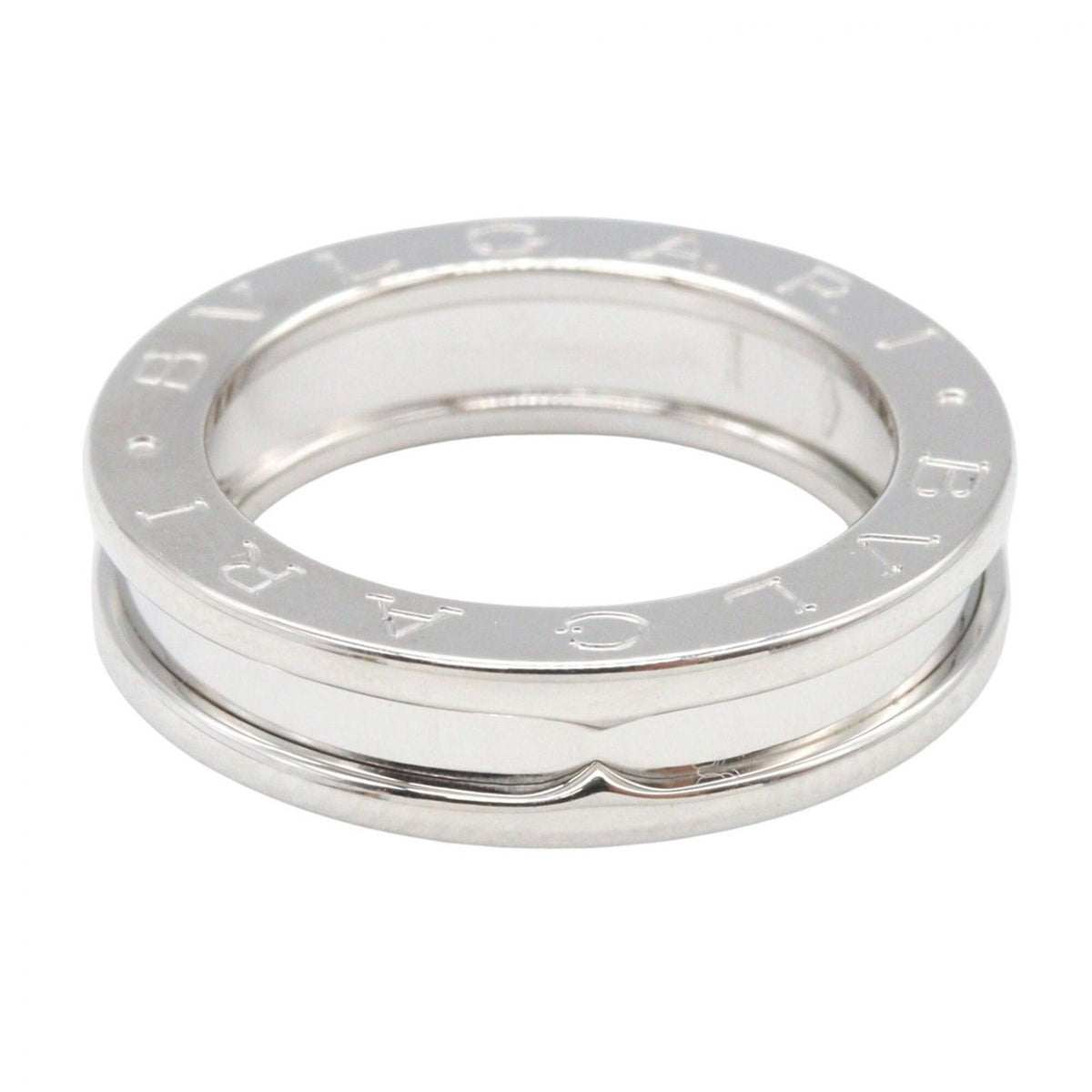 Bvlgari Silver White Gold (18K) Band Ring (Pre-Owned)