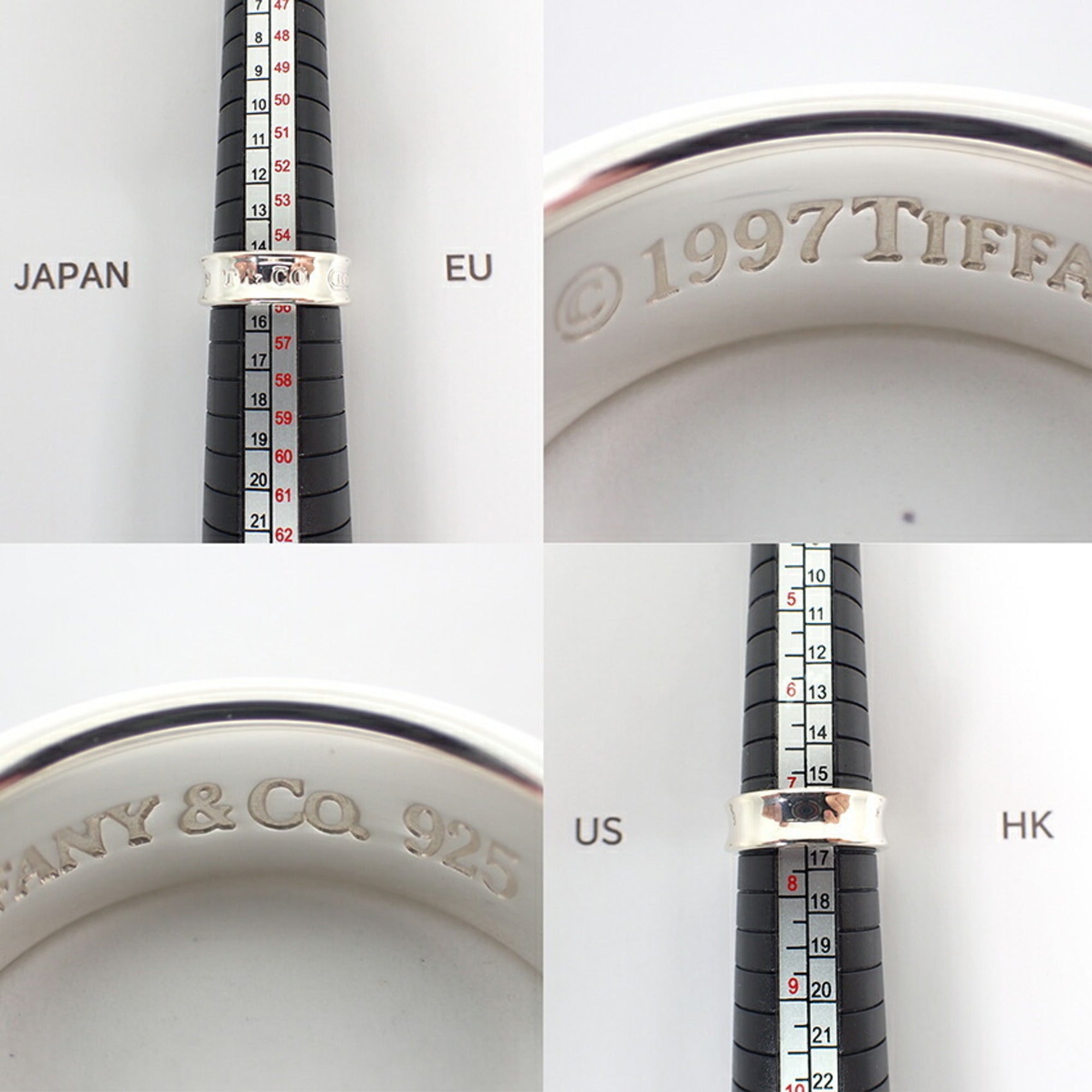 Tiffany Sterling Silver 925 Band Ring (Pre-Owned)