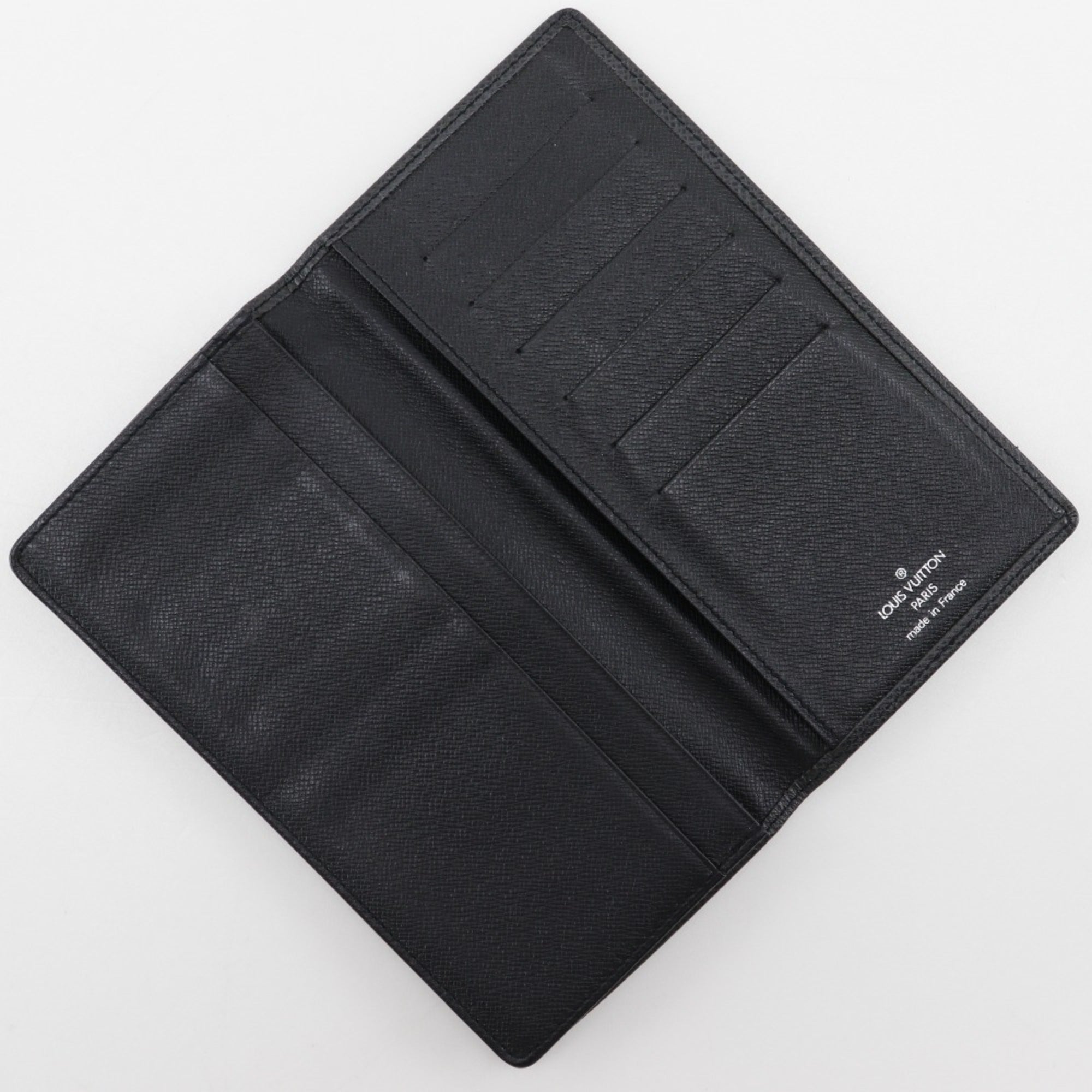 Louis Vuitton Ardoise Taiga Leather Long Bill Wallet (Bi-Fold) (Pre-Owned)