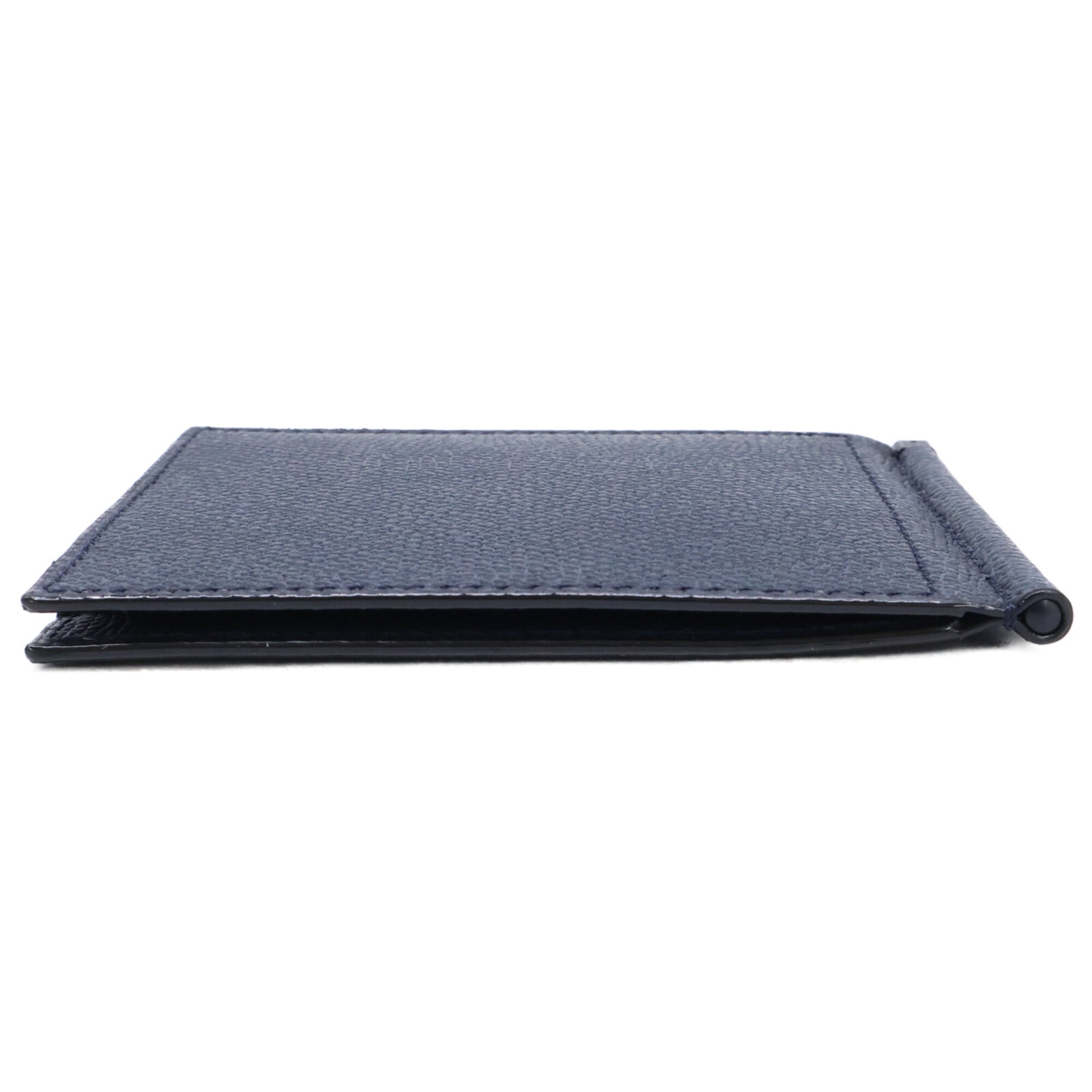 Valextra Navy Leather Money Clip (Pre-Owned)