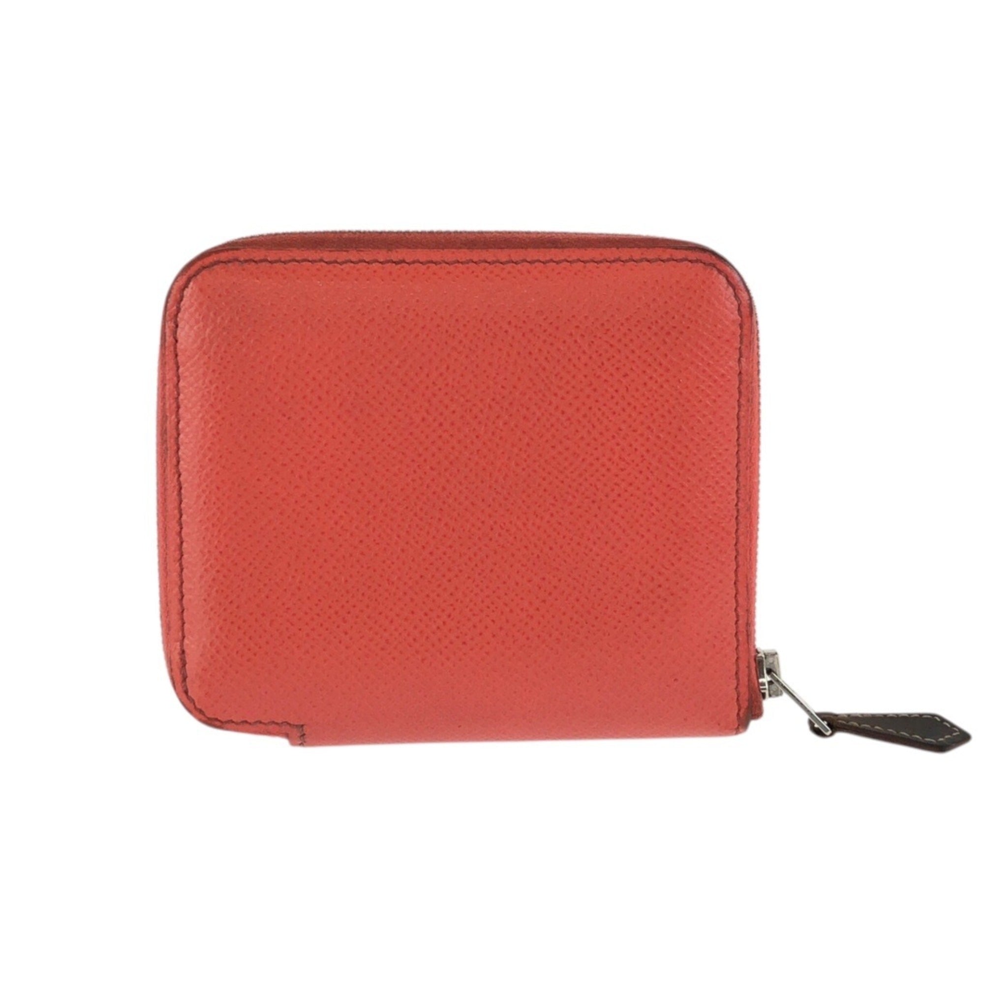 Hermes Orange Rose Jaipur Epsom Leather Coin Purse/Coin Case (Pre-Owned)