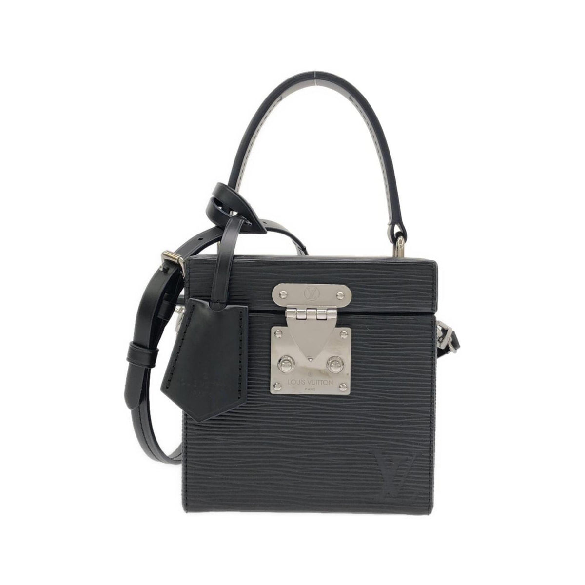 Louis Vuitton Black Leather Handbag (Pre-Owned)