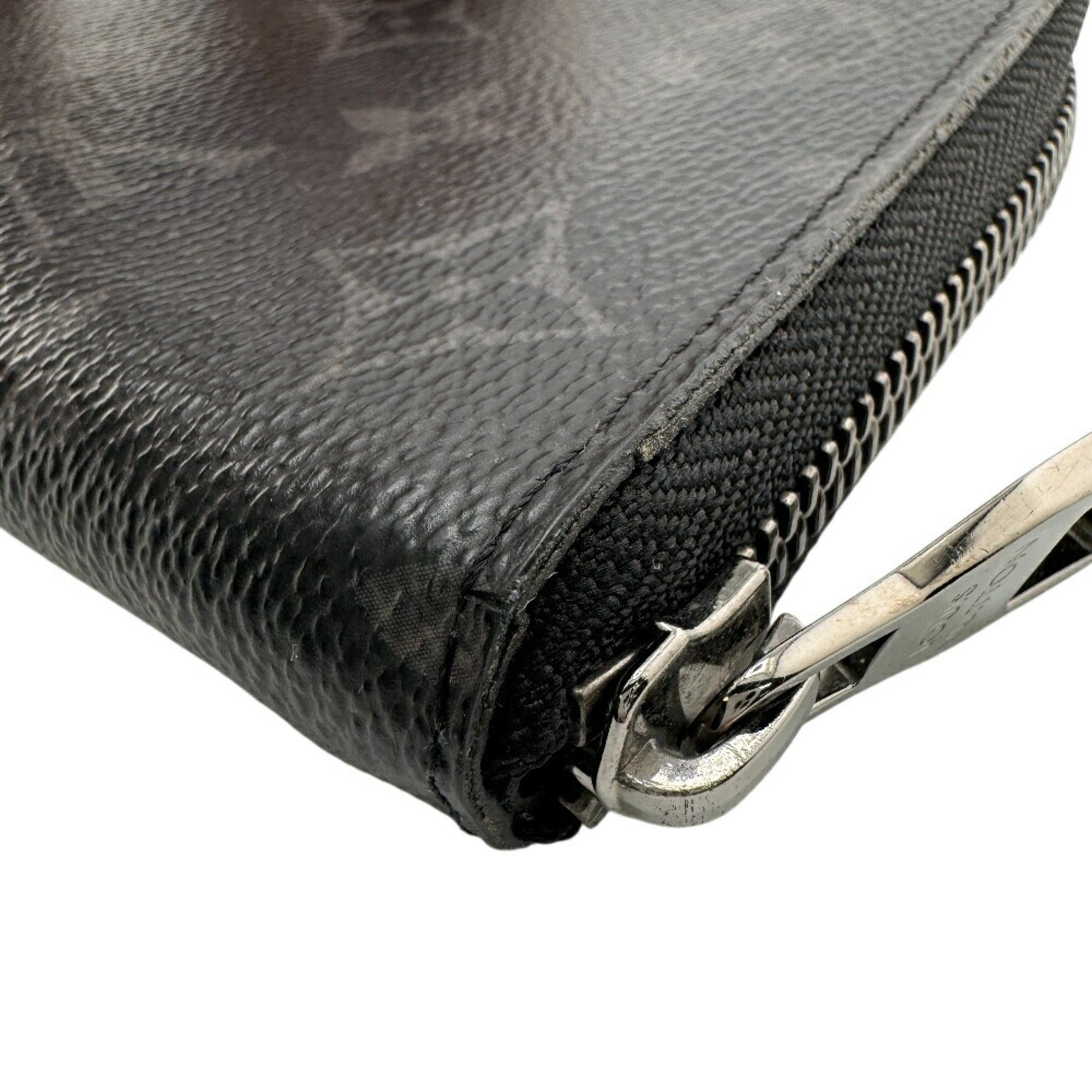 Louis Vuitton Black Gray Monogram Eclipse Monogram Eclipse Wallet (Bi-Fold) (Pre-Owned)