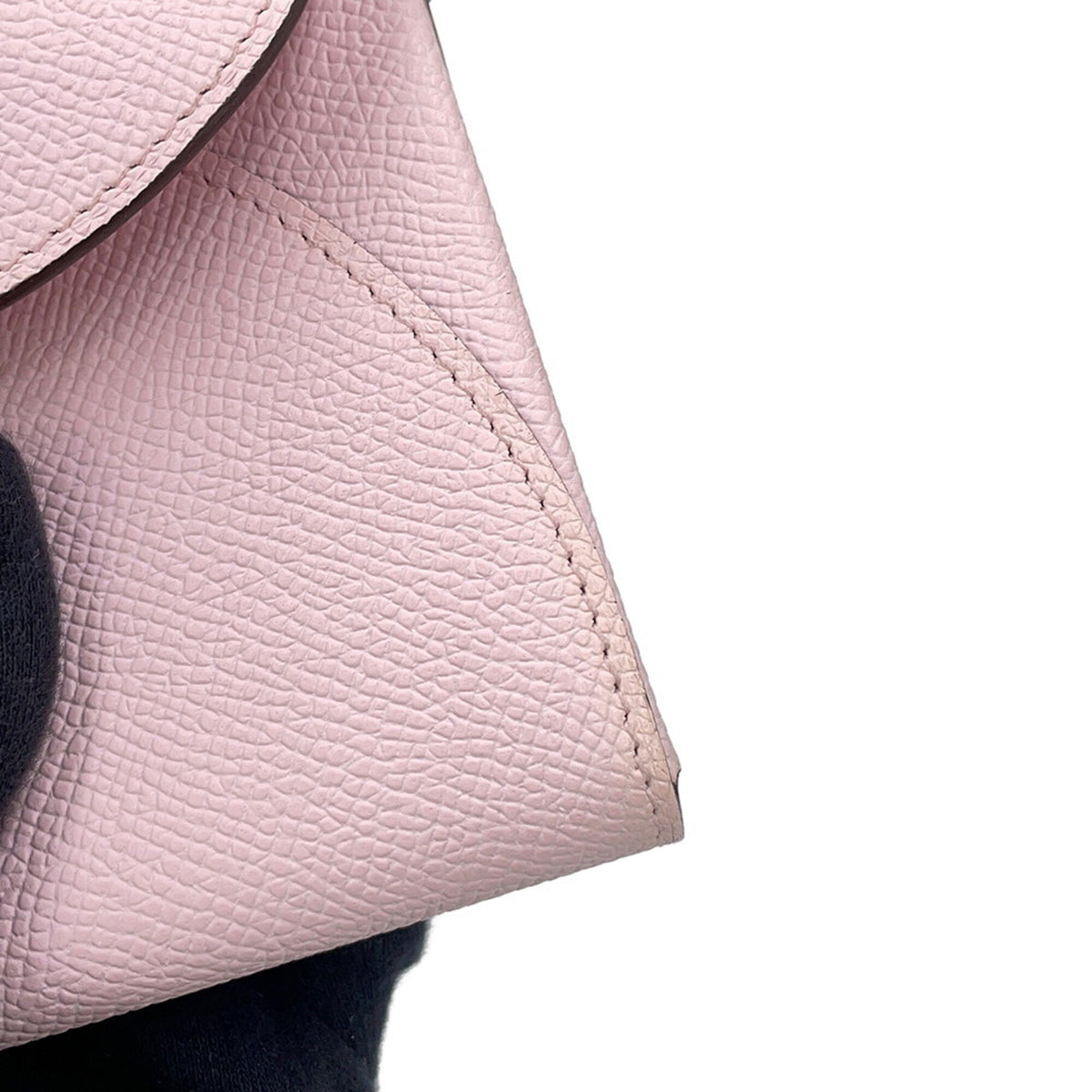 Hermes Pink Epsom Leather Chain/Shoulder Wallet (Pre-Owned)