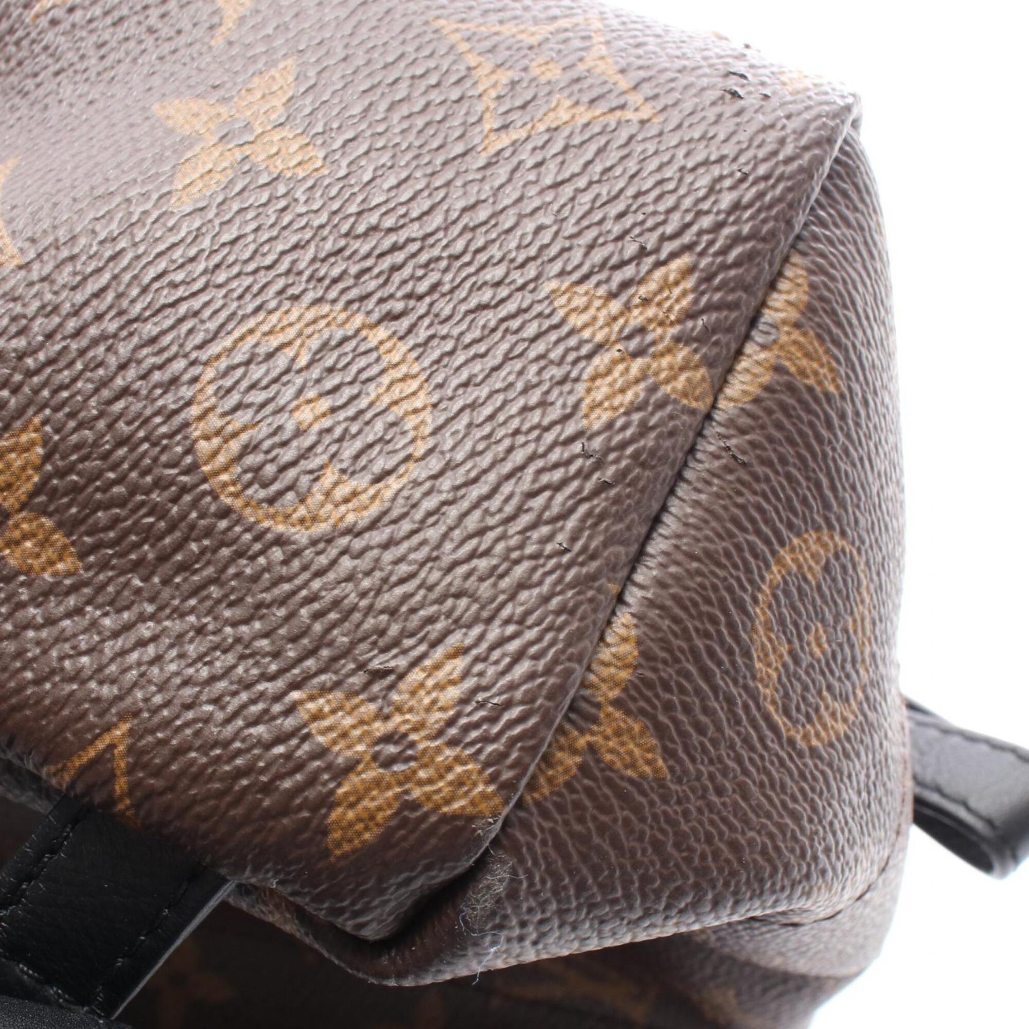Louis Vuitton Beige Brown Monogram Reverse Pvc Leather Backpack Handbag (Pre-Owned)