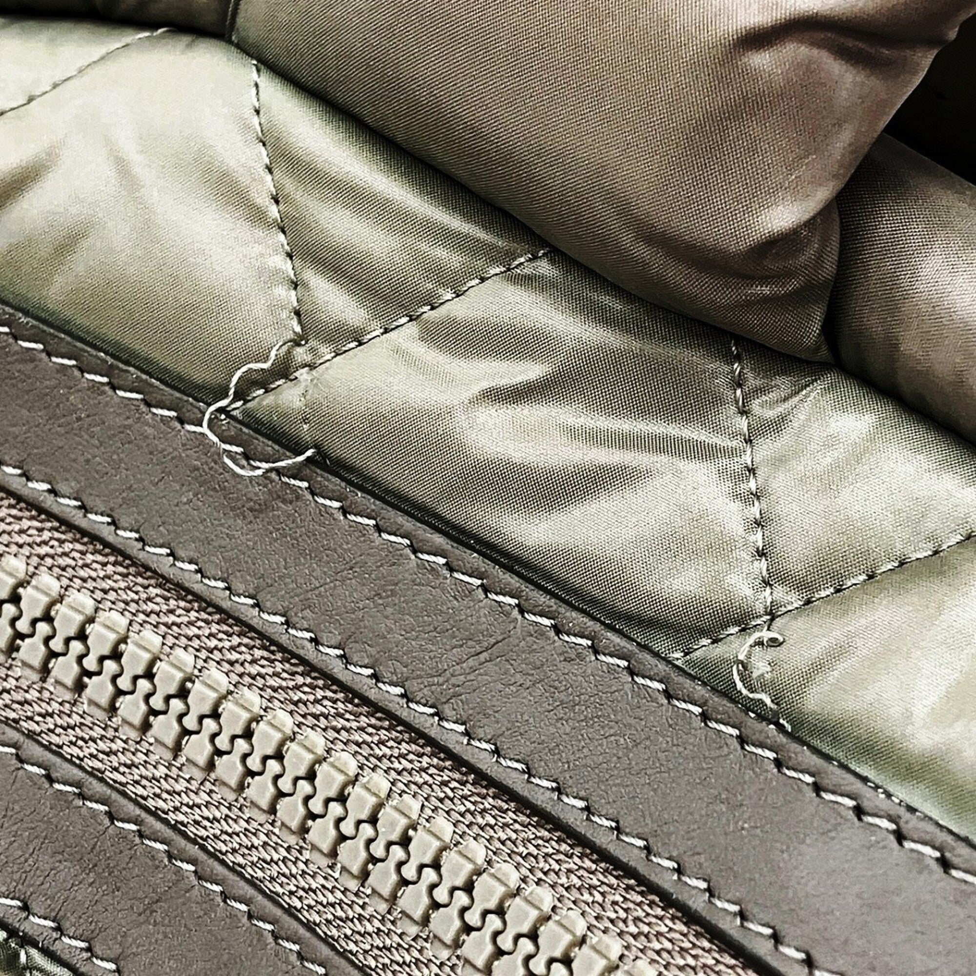 Chanel Green Nylon Boston Bag (Pre-Owned)