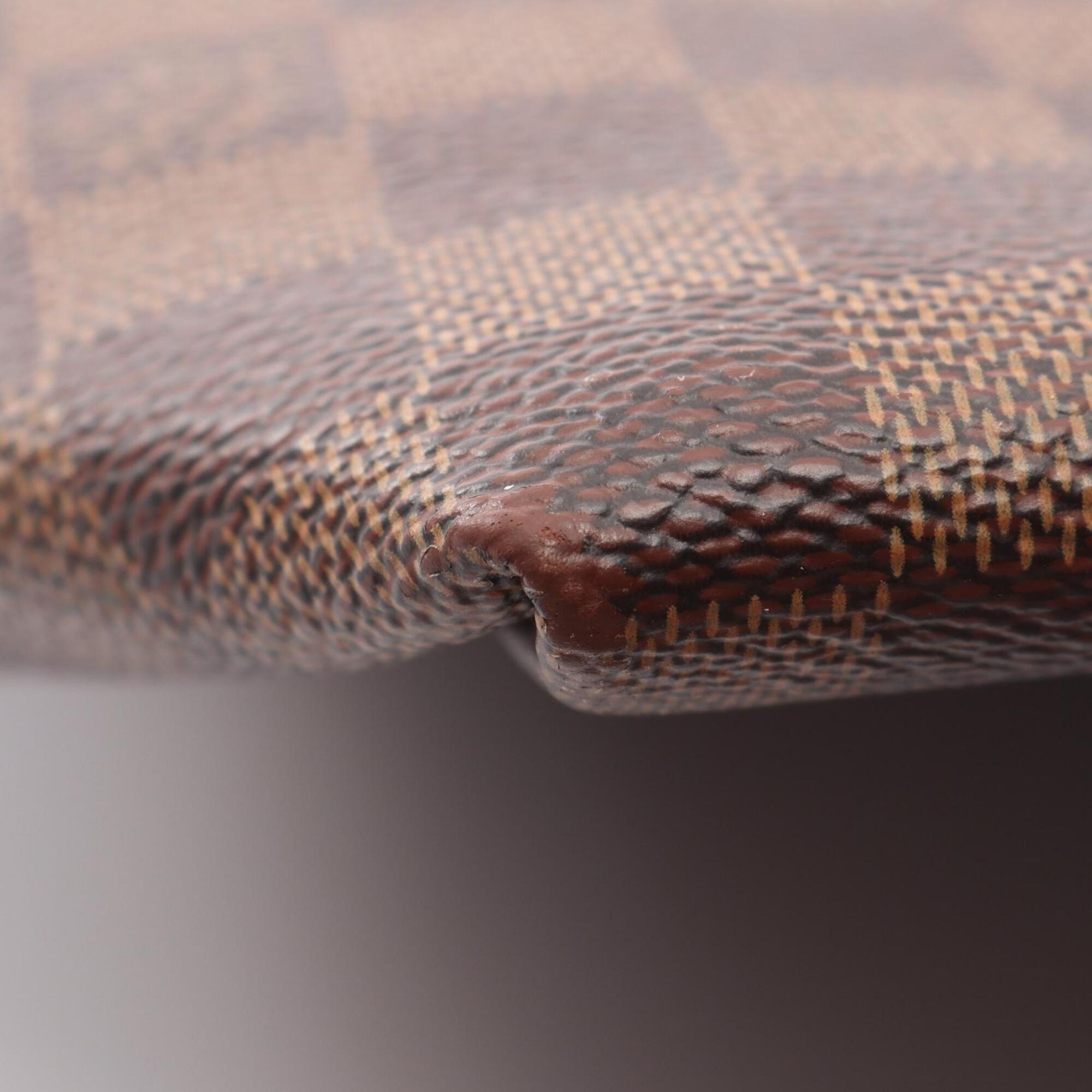 Louis Vuitton Damier Brown Ebene Coated Canvas Handbag Tote Bag (Pre-Owned)