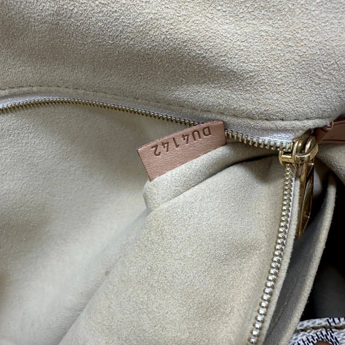 Louis Vuitton White Damier Azur Shoulder Bag Tote Bag (Pre-Owned)