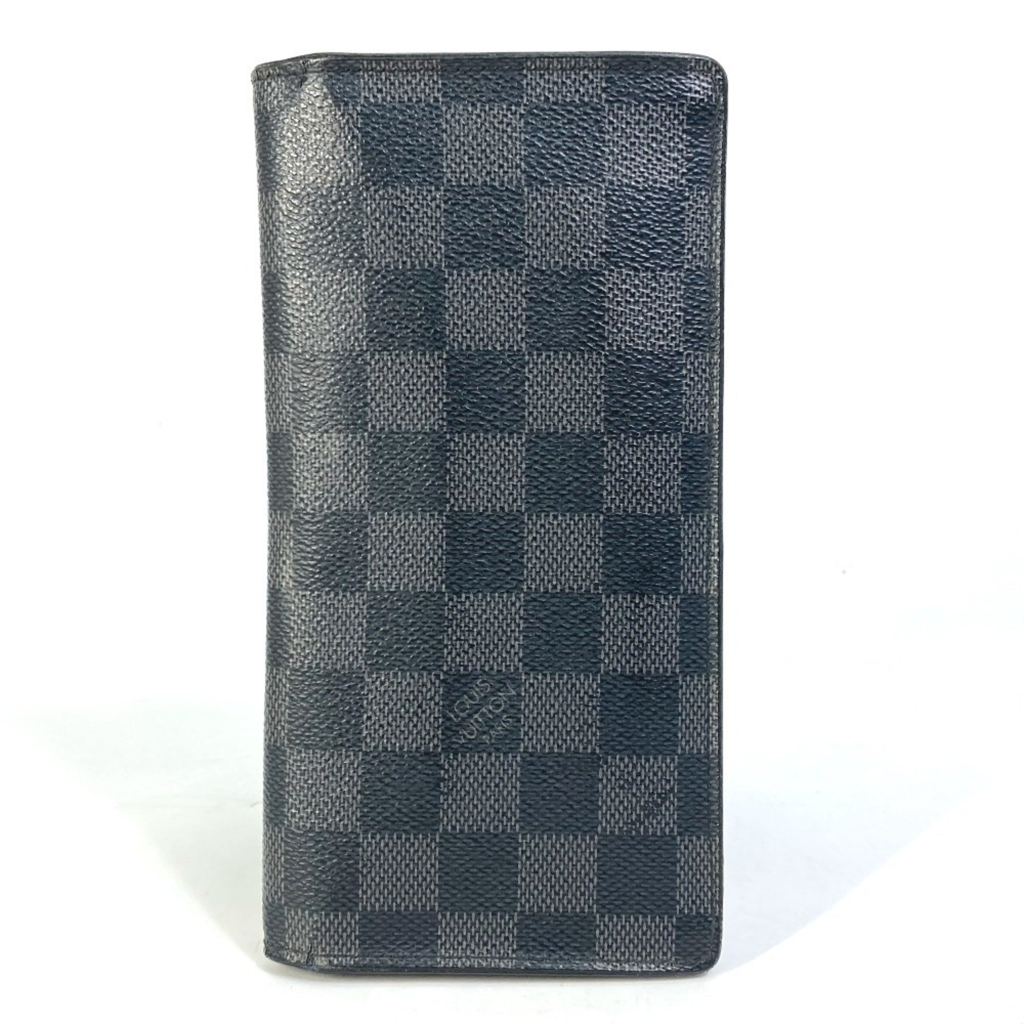 Louis Vuitton Damier Graphite Black Damier Graphite Long Wallet (Bi-Fold) (Pre-Owned)