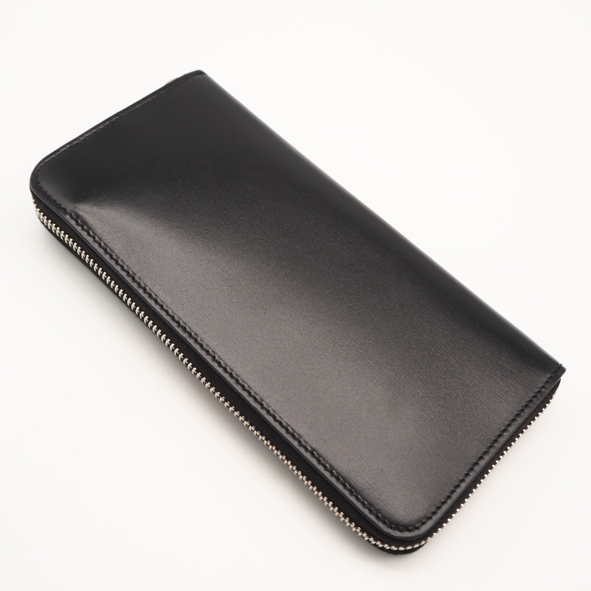 Yves Saint Laurent Black Leather Long Wallet (Bi-Fold) (Pre-Owned)