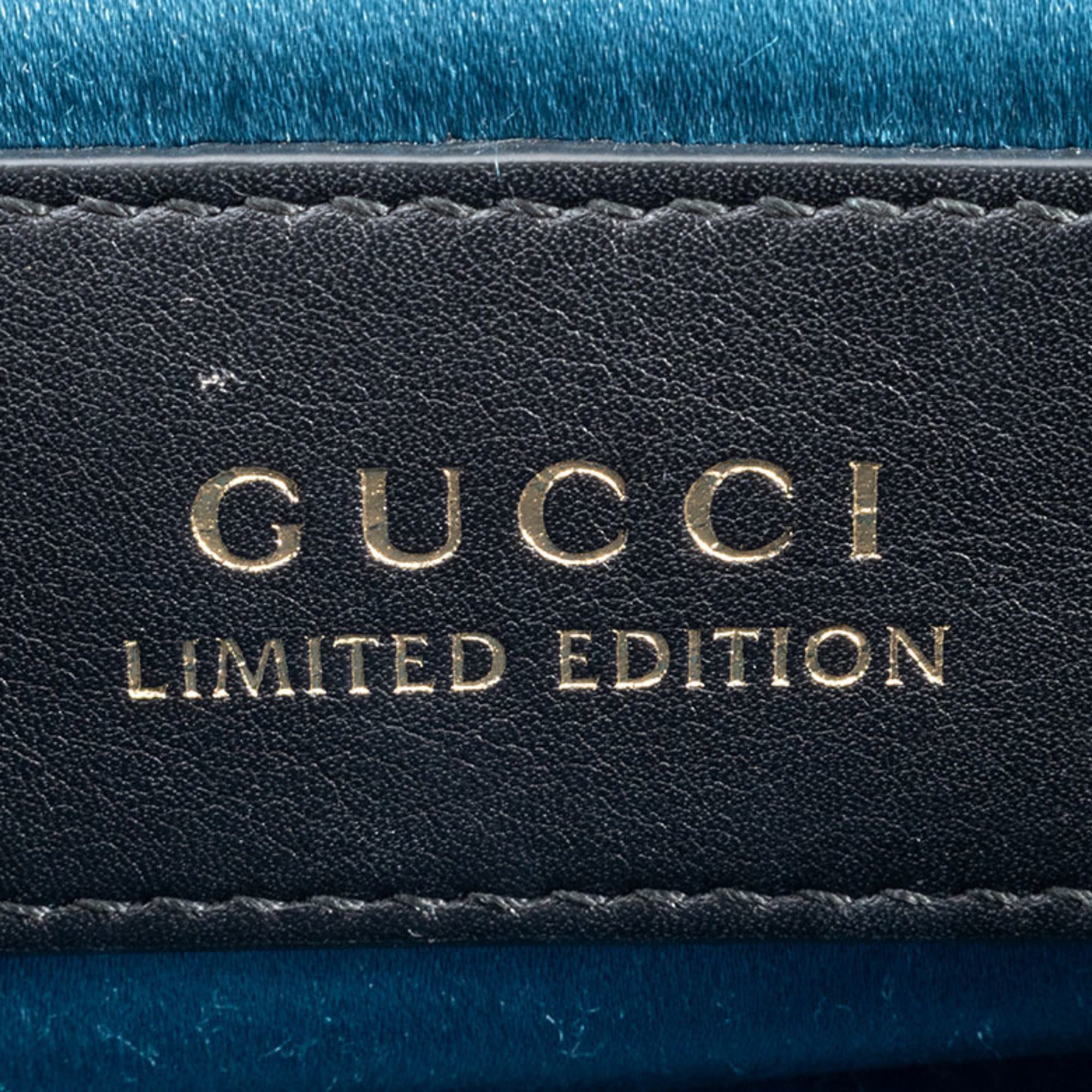 Gucci Multi-Color Canvas Leather Shoulder Bag (Pre-Owned)