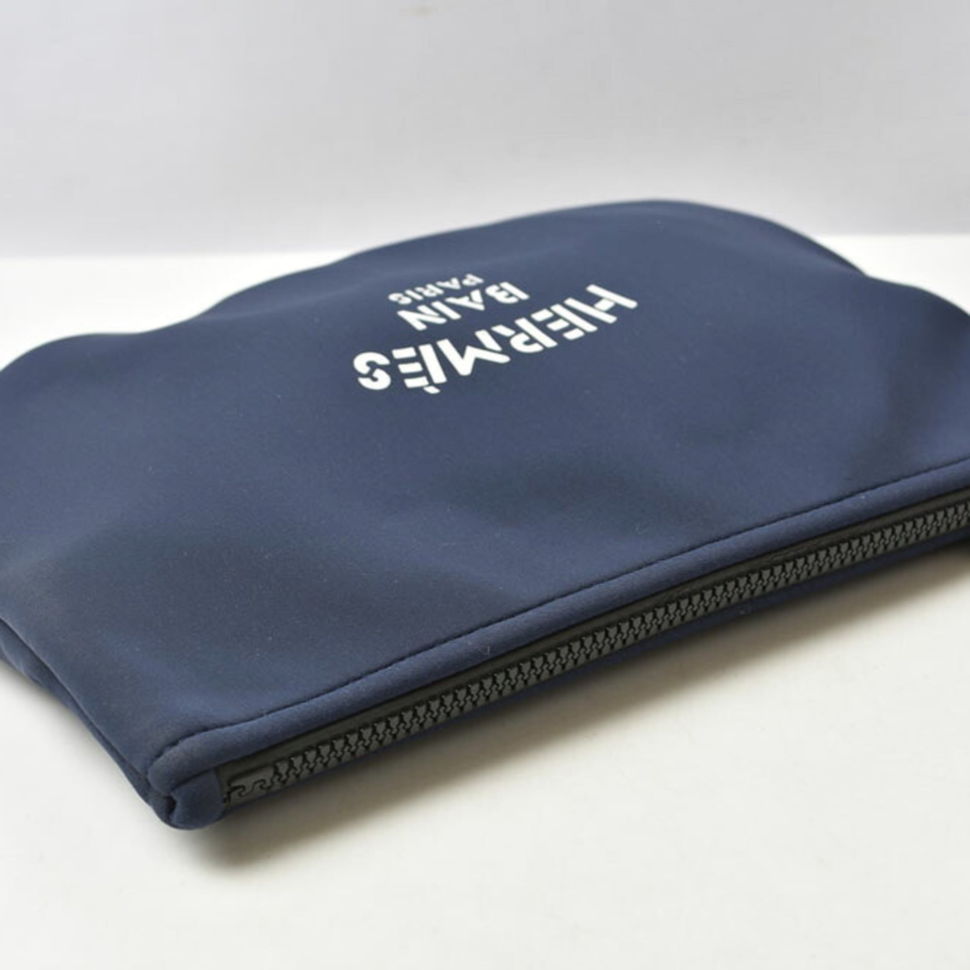Hermes Navy Nylon Pouch (Pre-Owned)
