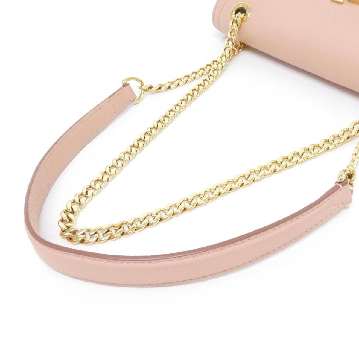 Louis Vuitton Rose Leather Shoulder Bag (Pre-Owned)