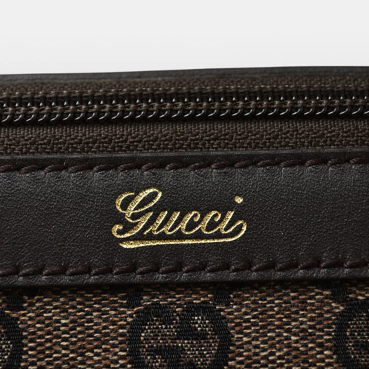Gucci Black Dark Brown Gg Canvas Shopping Bag Tote Bag (Pre-Owned)