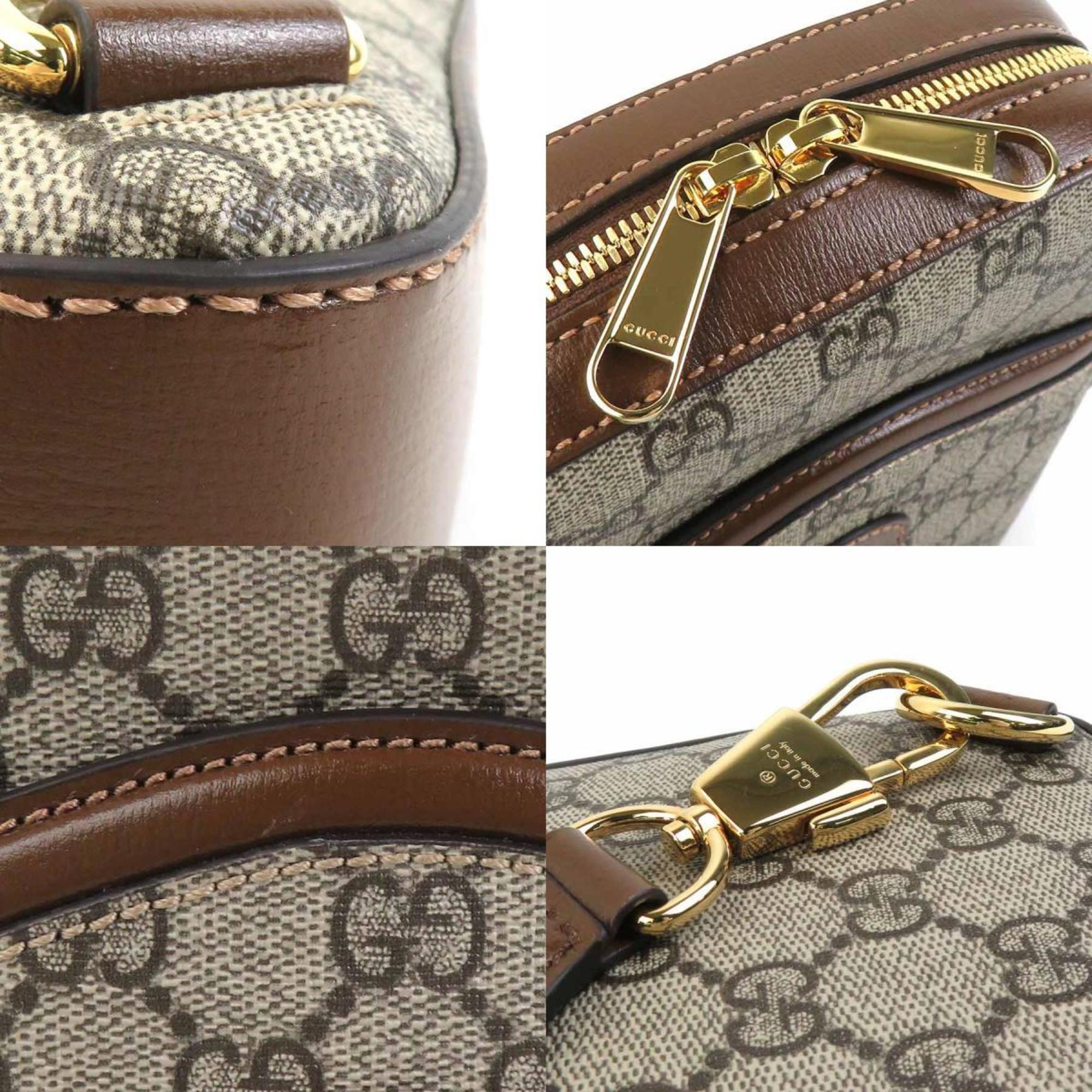 Gucci Brown Gg Supreme Sling Bag (Pre-Owned)