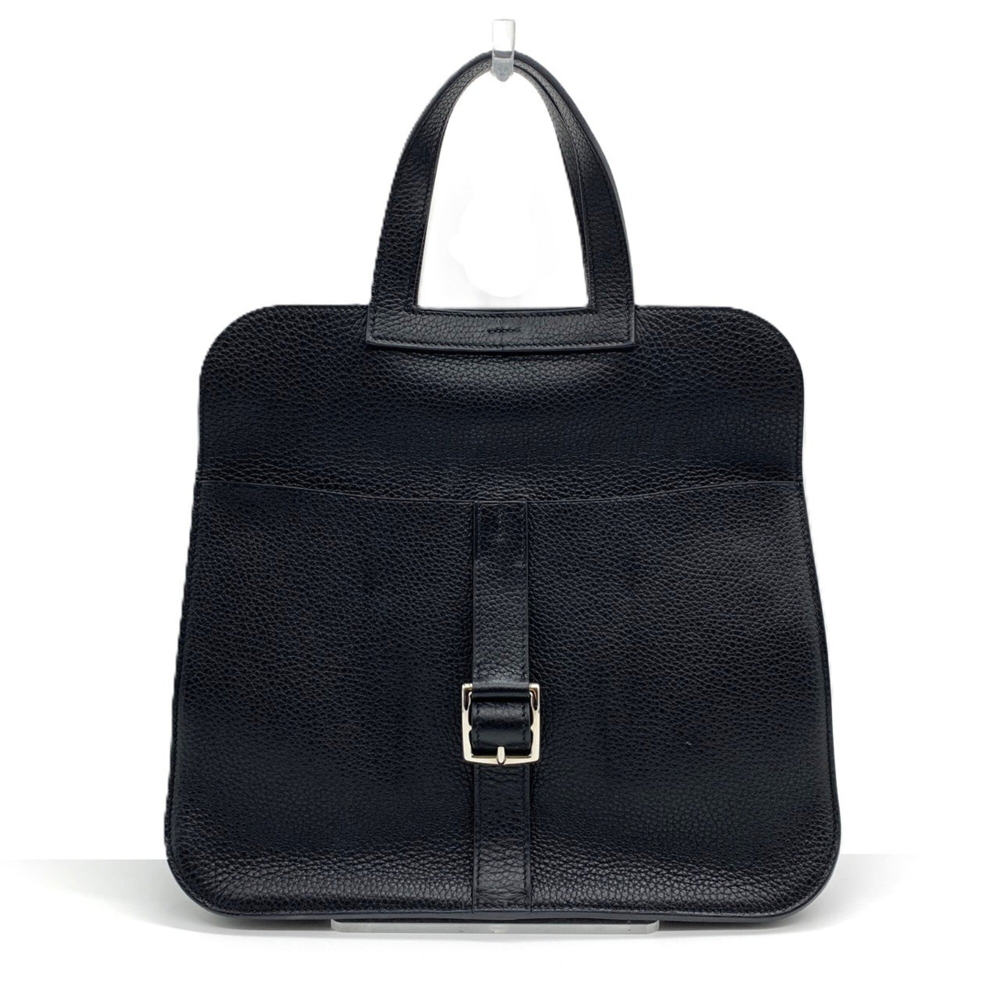 Hermes Alezan Black Taurillon Clemence Leather Shoulder Bag (Pre-Owned)