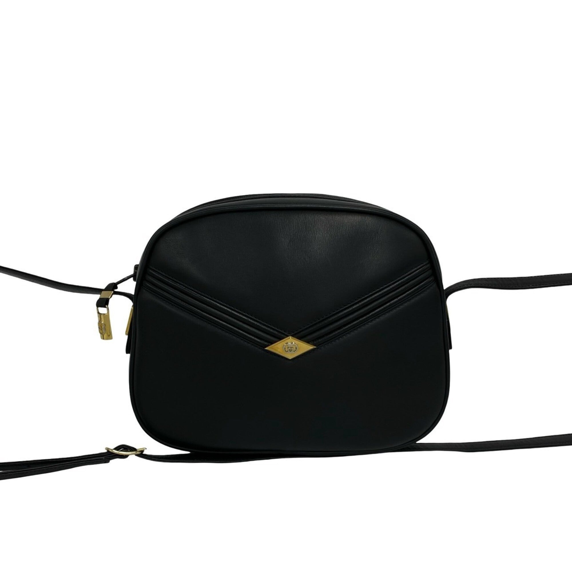 Gucci Black Leather Pochette Shoulder Bag (Pre-Owned)