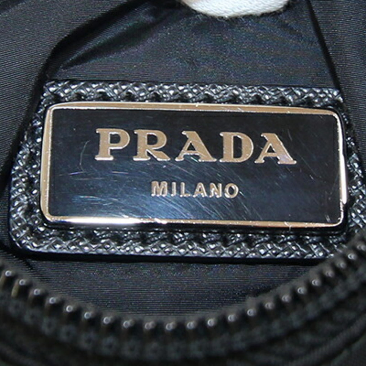 Prada Black Nylon Pochette Shoulder Bag (Pre-Owned)