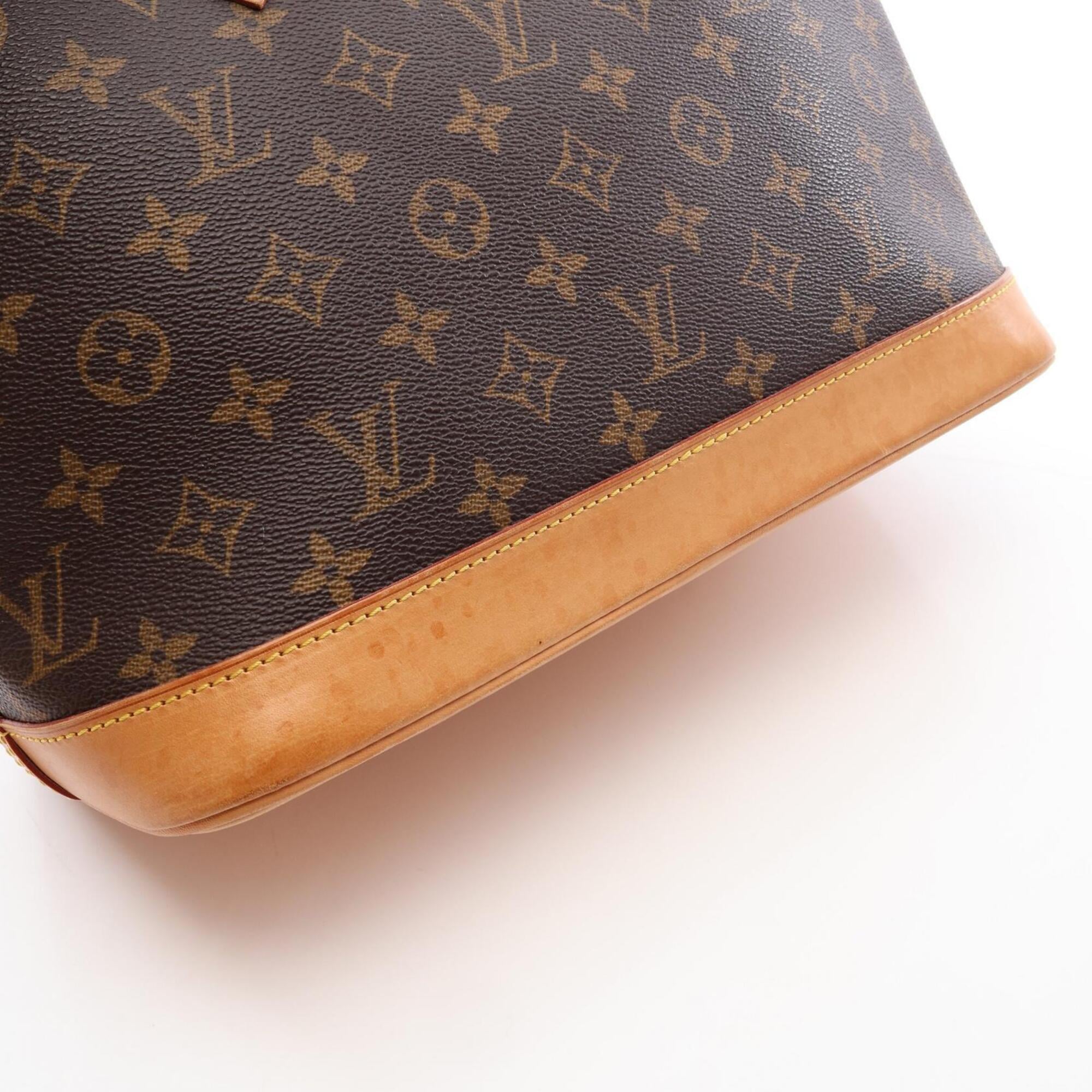 Louis Vuitton Brown Coated Canvas Leather Handbag (Pre-Owned)