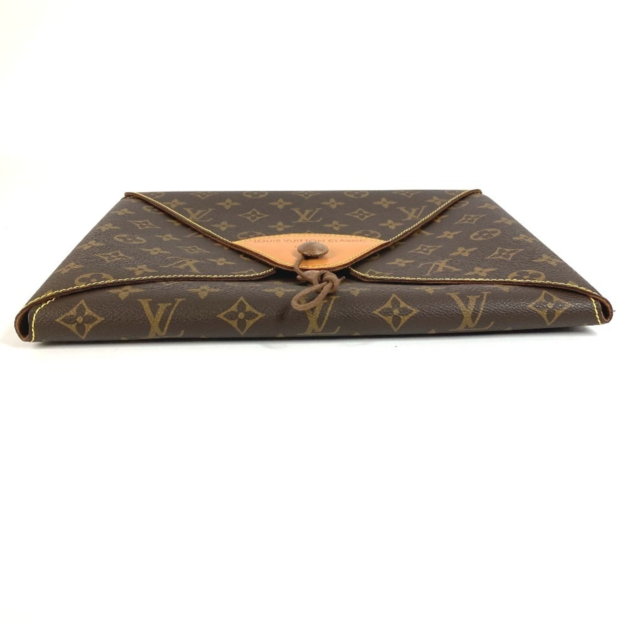 Louis Vuitton Monogram Brown Monogram Clutch Bag (Pre-Owned)