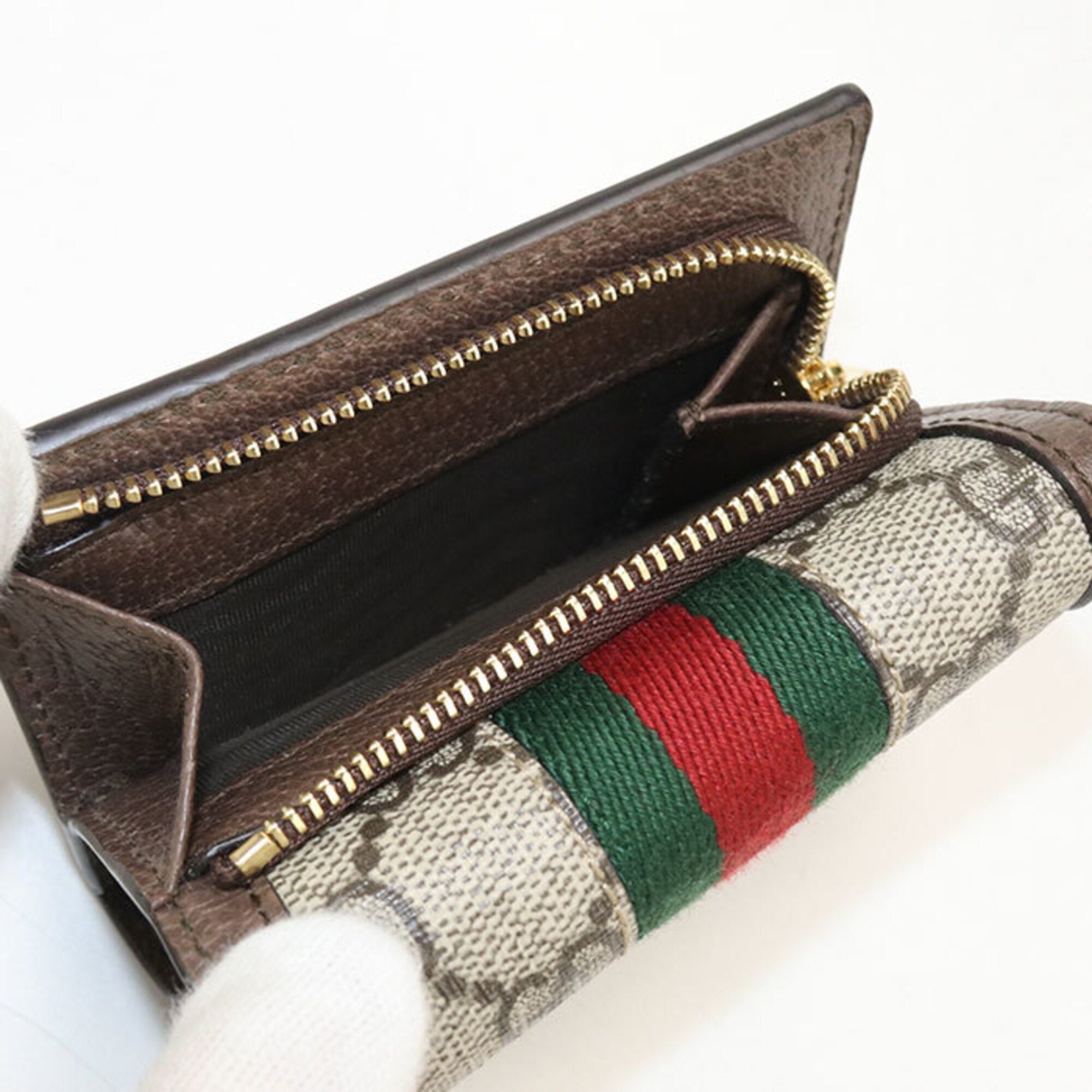 Gucci Beige Gg Supreme Wallet (Tri-Fold) (Pre-Owned)