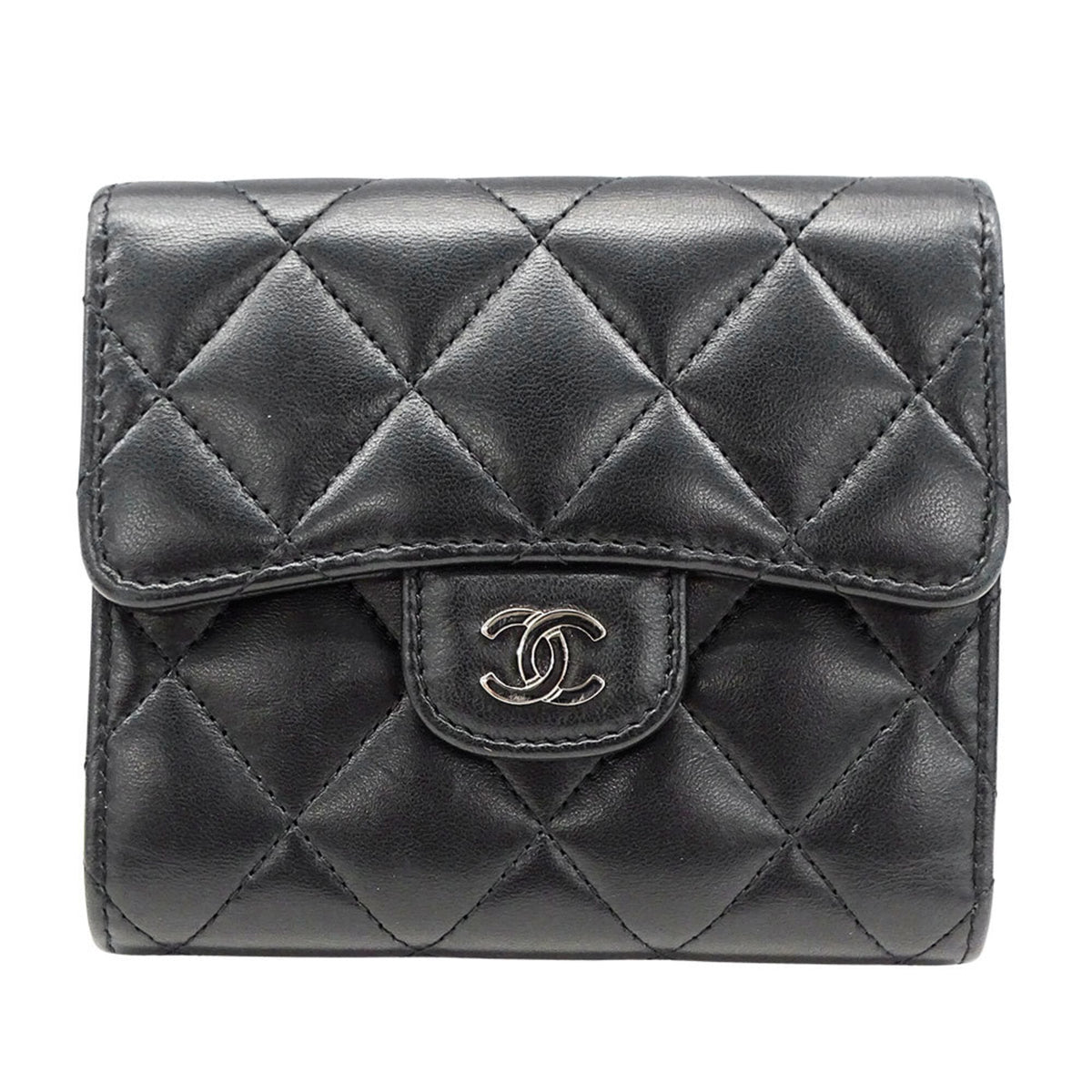 Chanel Black Wallet (Tri-Fold) (Pre-Owned)
