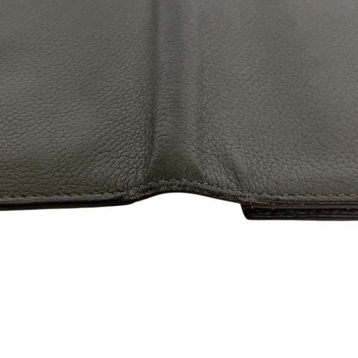 Hermes Etoupe Gray Grayish Leather Long Wallet (Bi-Fold) (Pre-Owned)