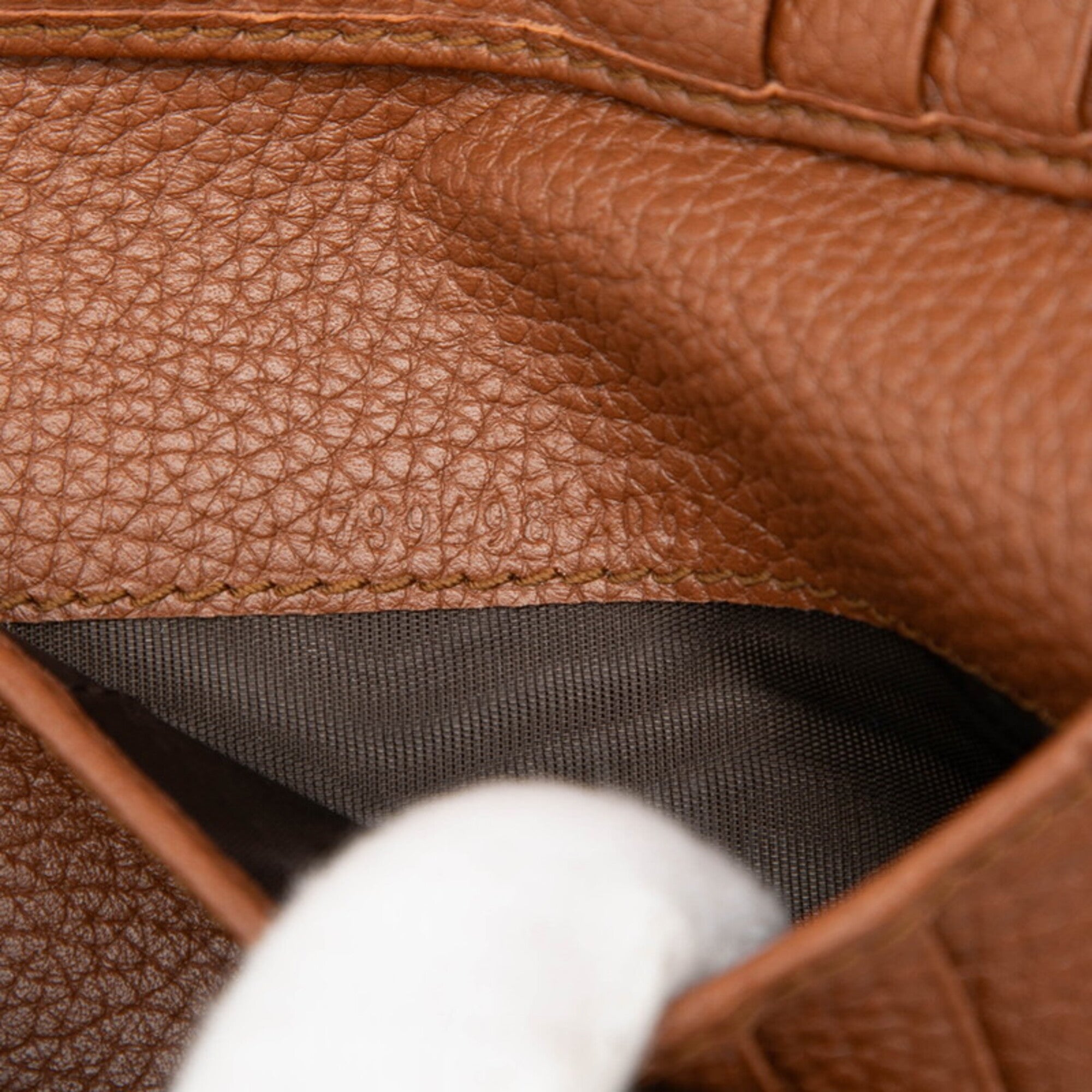 Gucci Bamboo Brown Leather Wallet (Bi-Fold) (Pre-Owned)