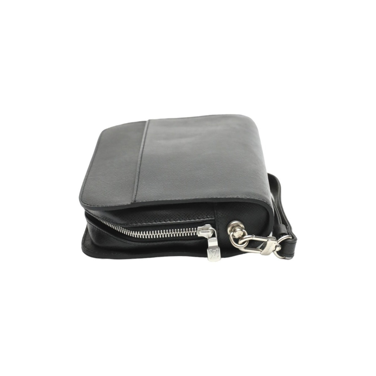 Louis Vuitton Taiga Ardoise Black Taiga Leather Handbag (Pre-Owned)