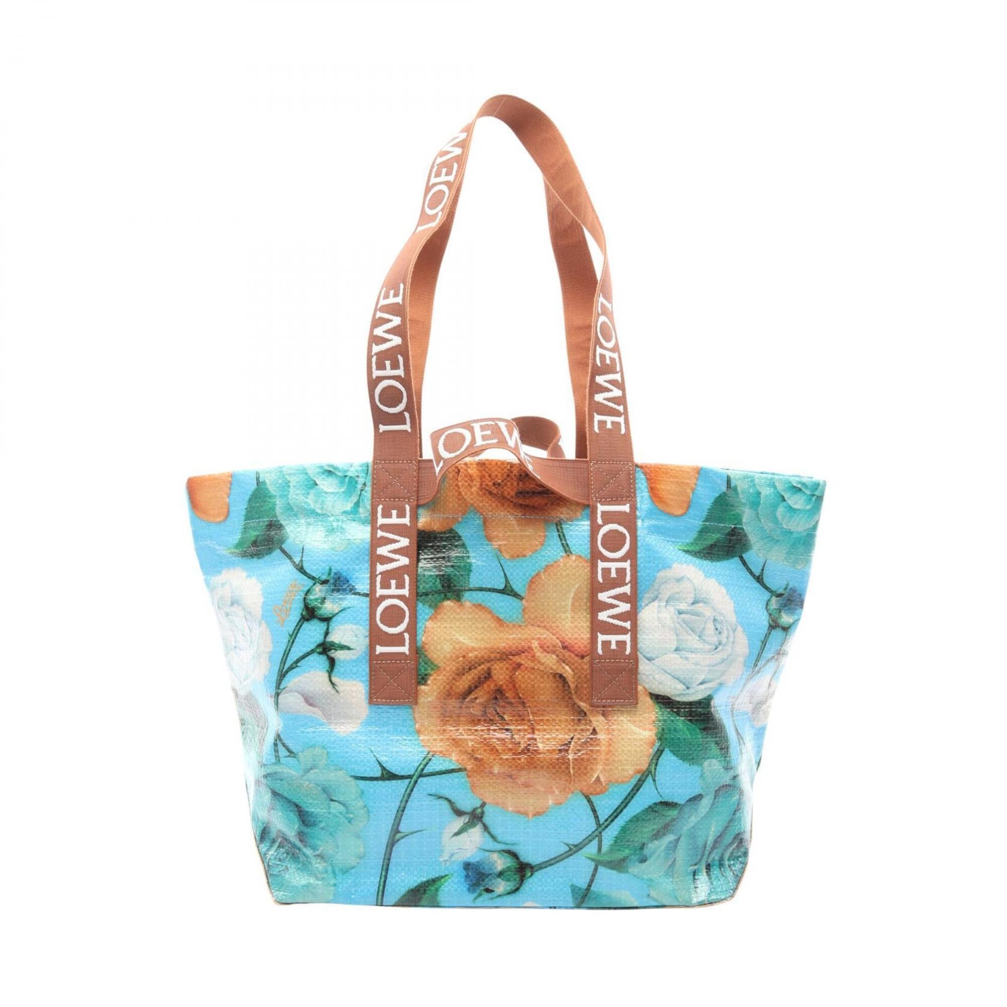Loewe Multi-Color Vinyl Canvas Handbag Tote Bag (Pre-Owned)