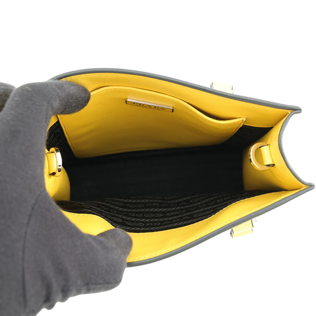 Prada Yellow Leather Handbag (Pre-Owned)