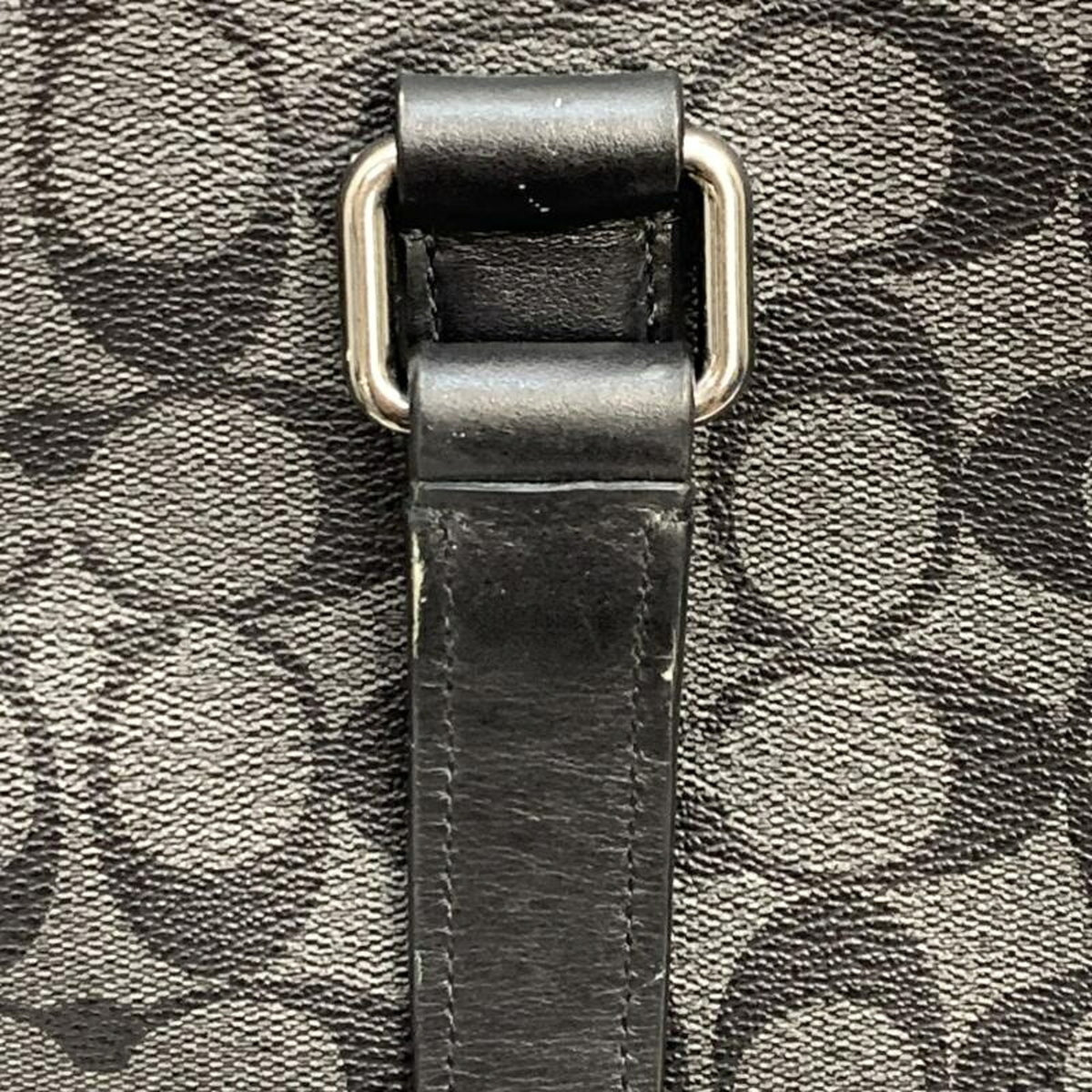 Coach Gray Signature Line Tote Bag (Pre-Owned)