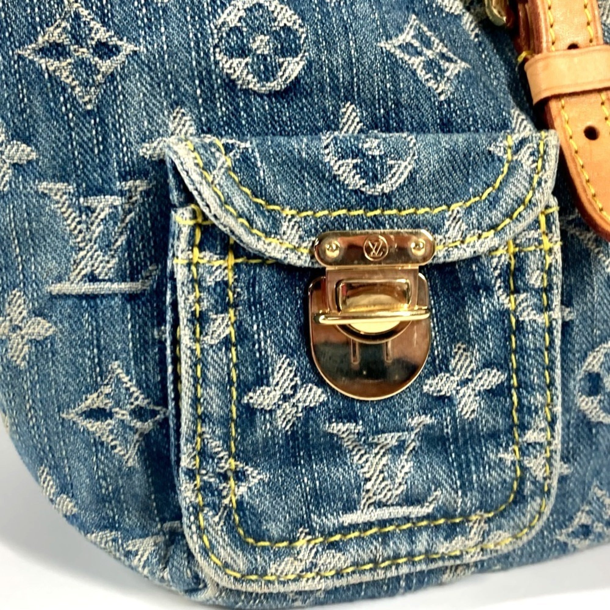 Louis Vuitton Blue Monogram Monogram Denim Backpack (Pre-Owned)