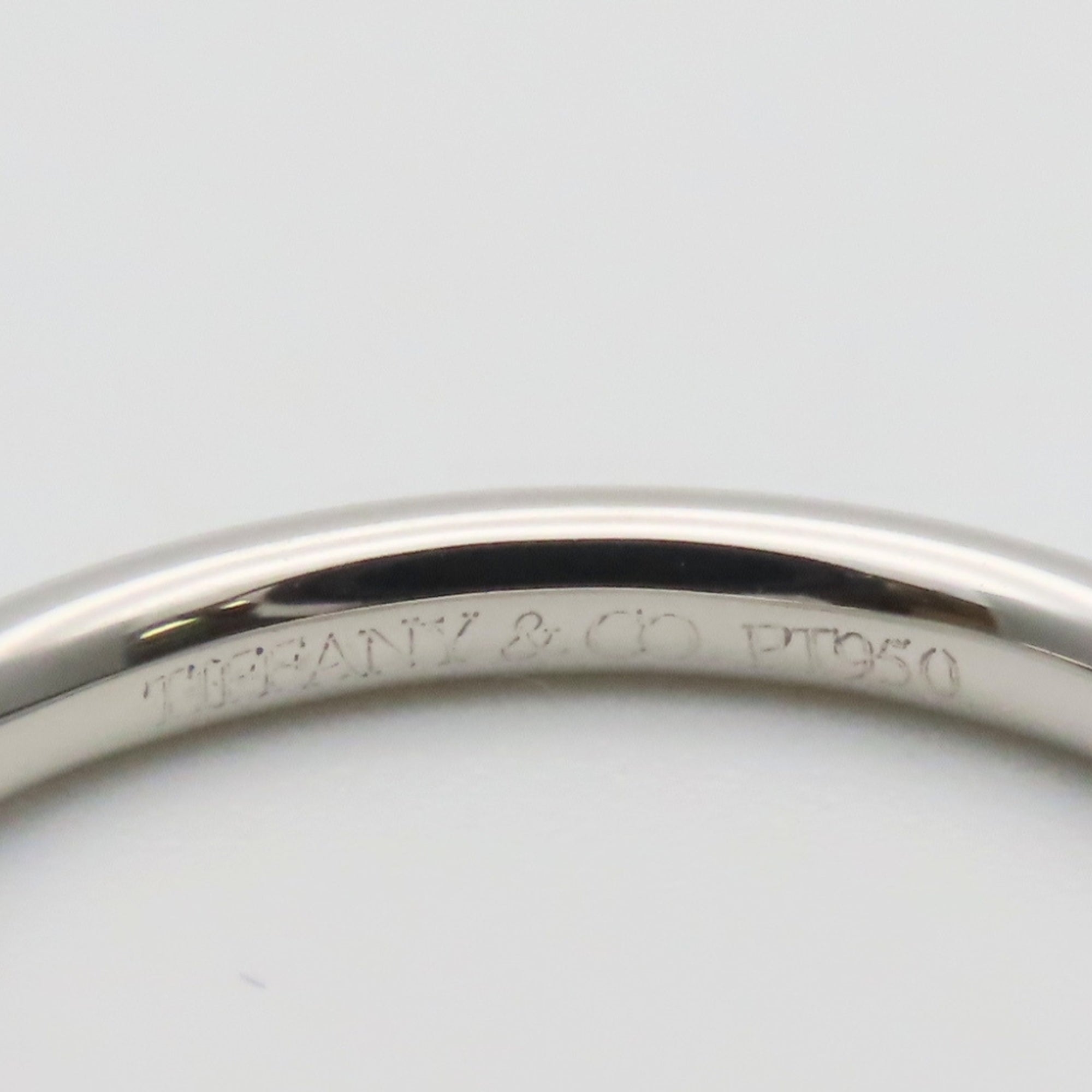 Tiffany Platinum Platinum 950 Band Ring (Pre-Owned)