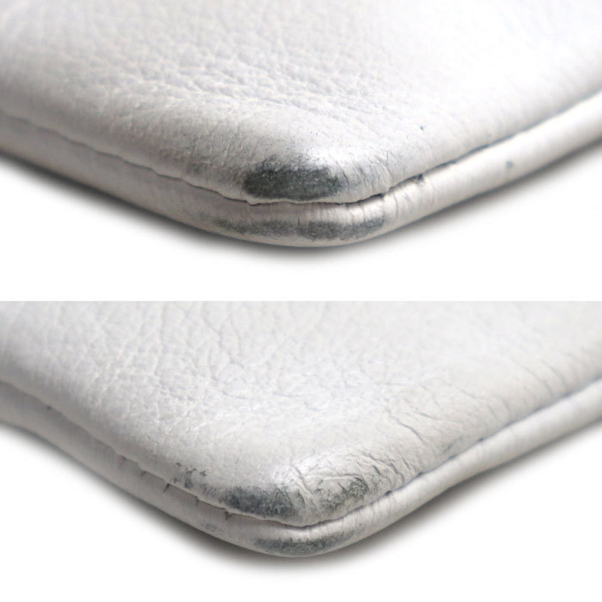 Balenciaga White Leather Clutch Bag (Pre-Owned)