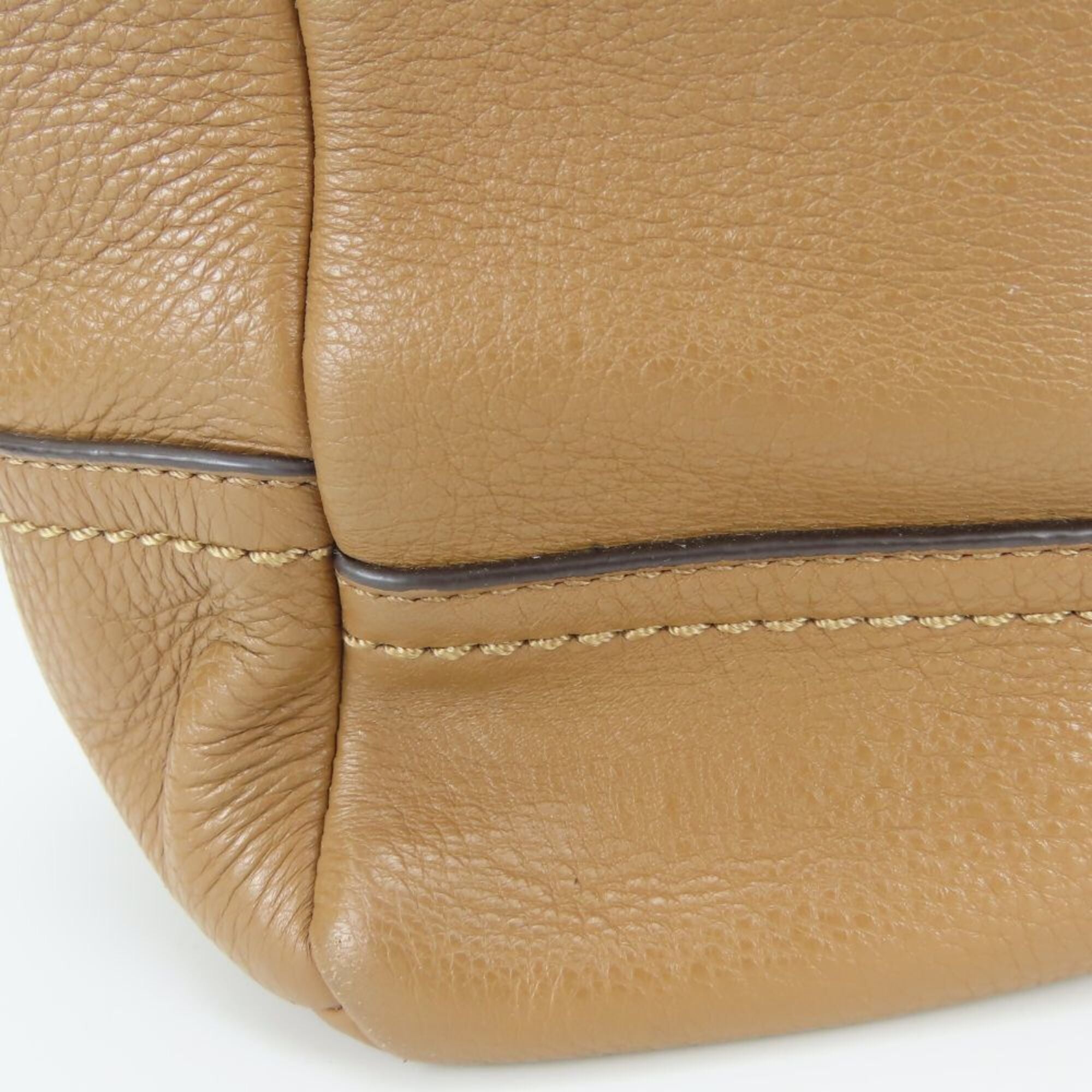 Coach Brown Leather Tote Bag (Pre-Owned)