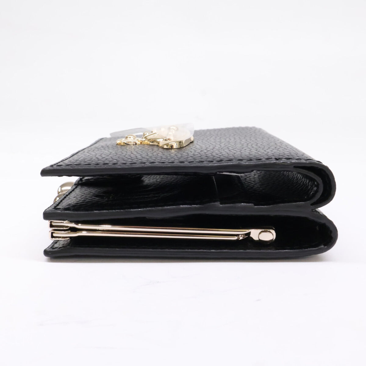 Vivienne Westwood Black Leather Wallet (Bi-Fold) (Pre-Owned)
