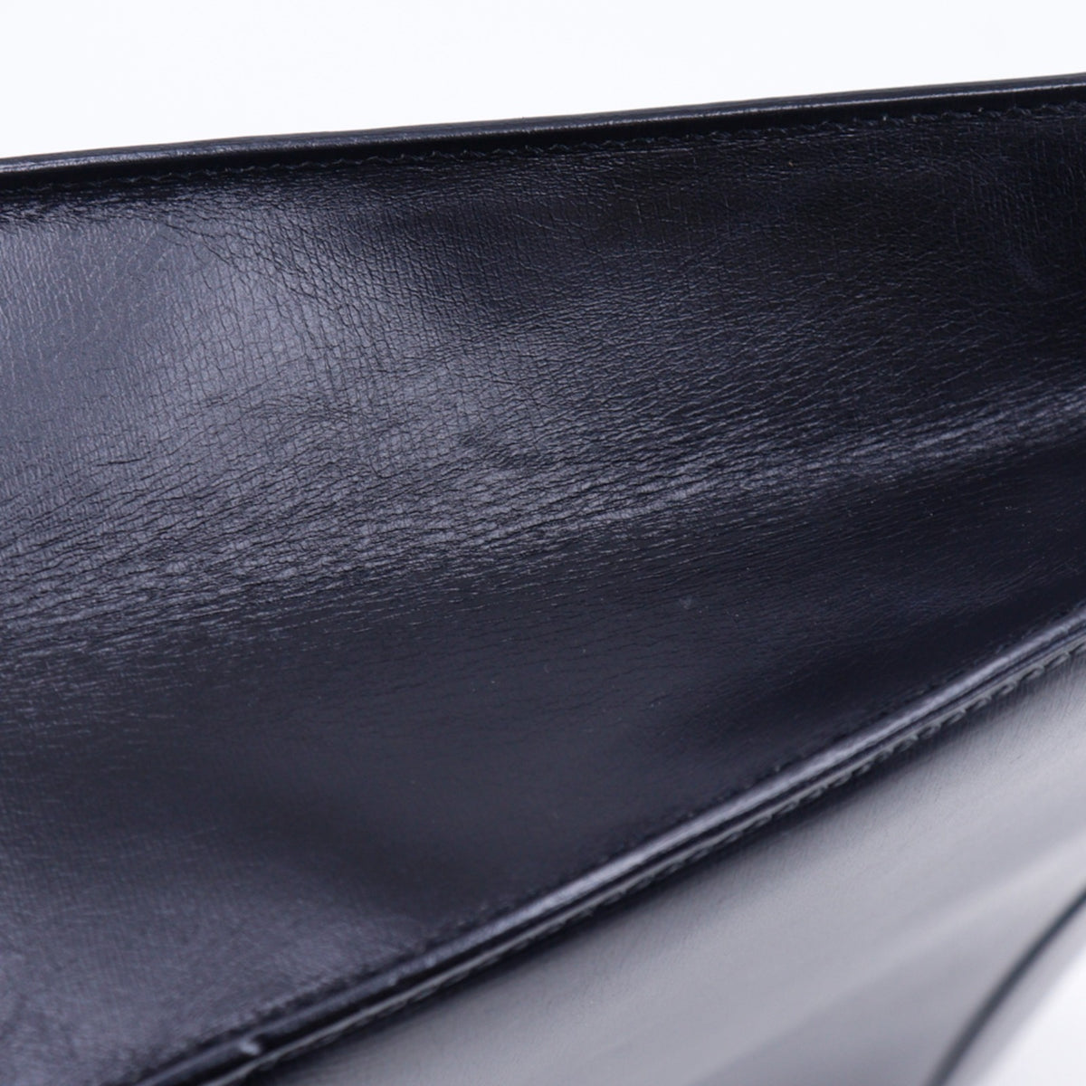 Celine Black Leather Clutch Bag Shoulder Bag (Pre-Owned)