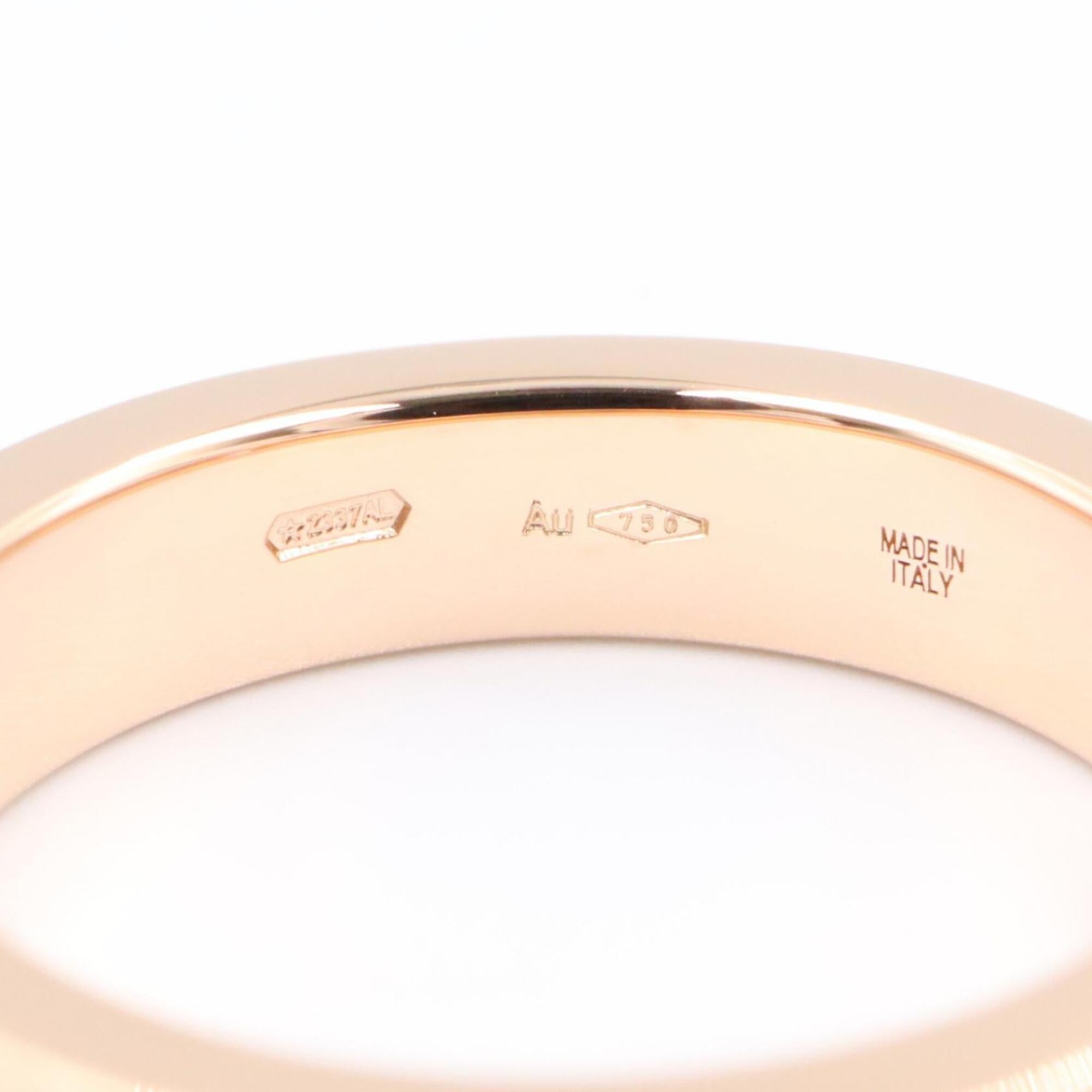 Bvlgari Gold Clear Pink Gold (18K) Band Ring (Pre-Owned)
