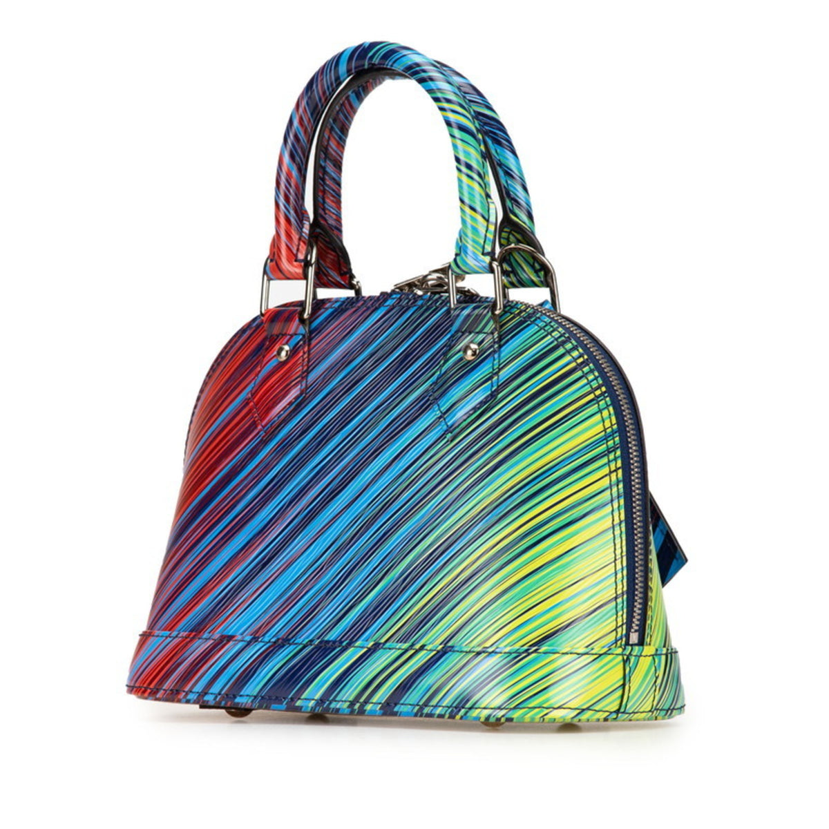 Louis Vuitton Blue Multi-Color Leather Handbag Shoulder Bag (Pre-Owned)