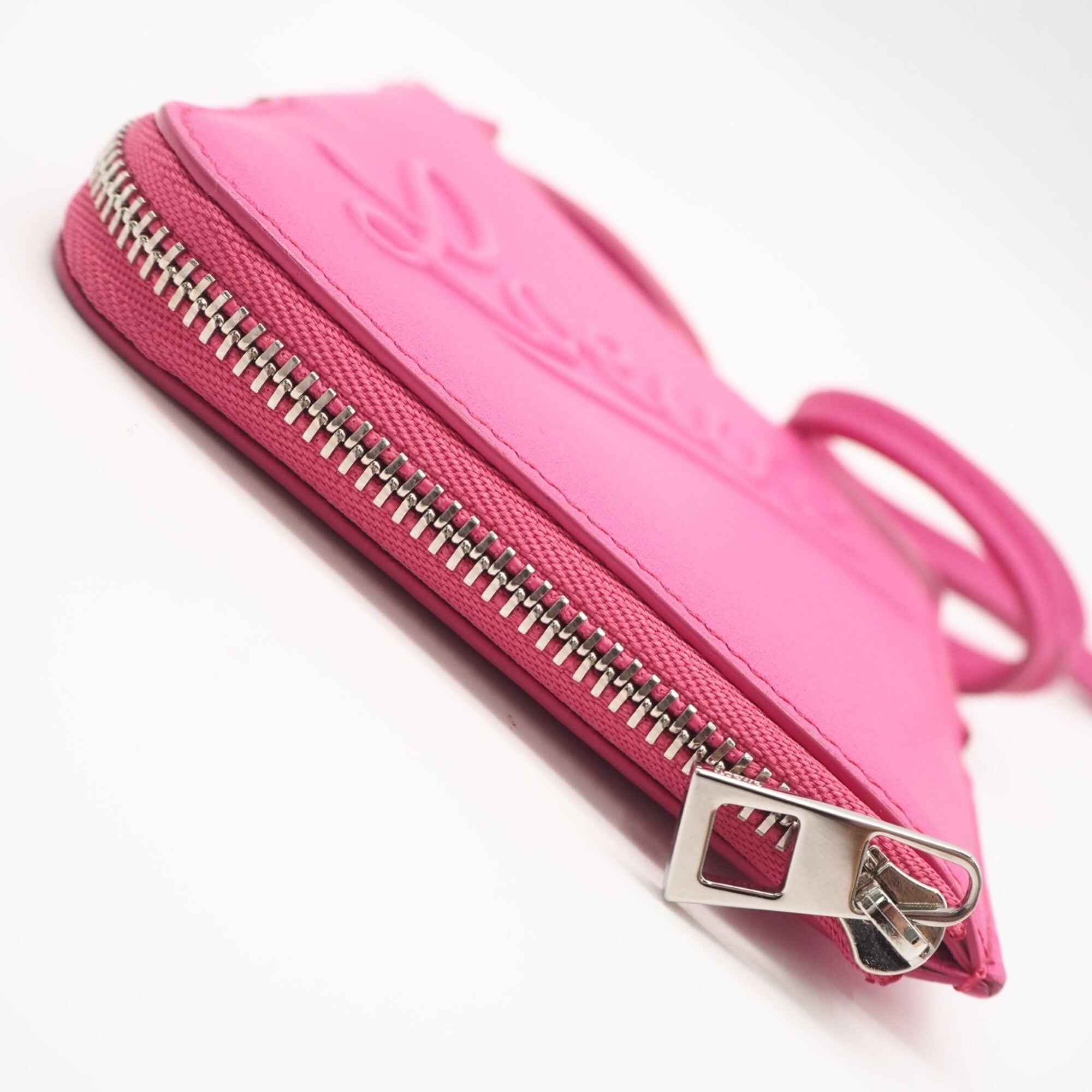 Loewe Pink Leather Coin Purse/Coin Case (Pre-Owned)