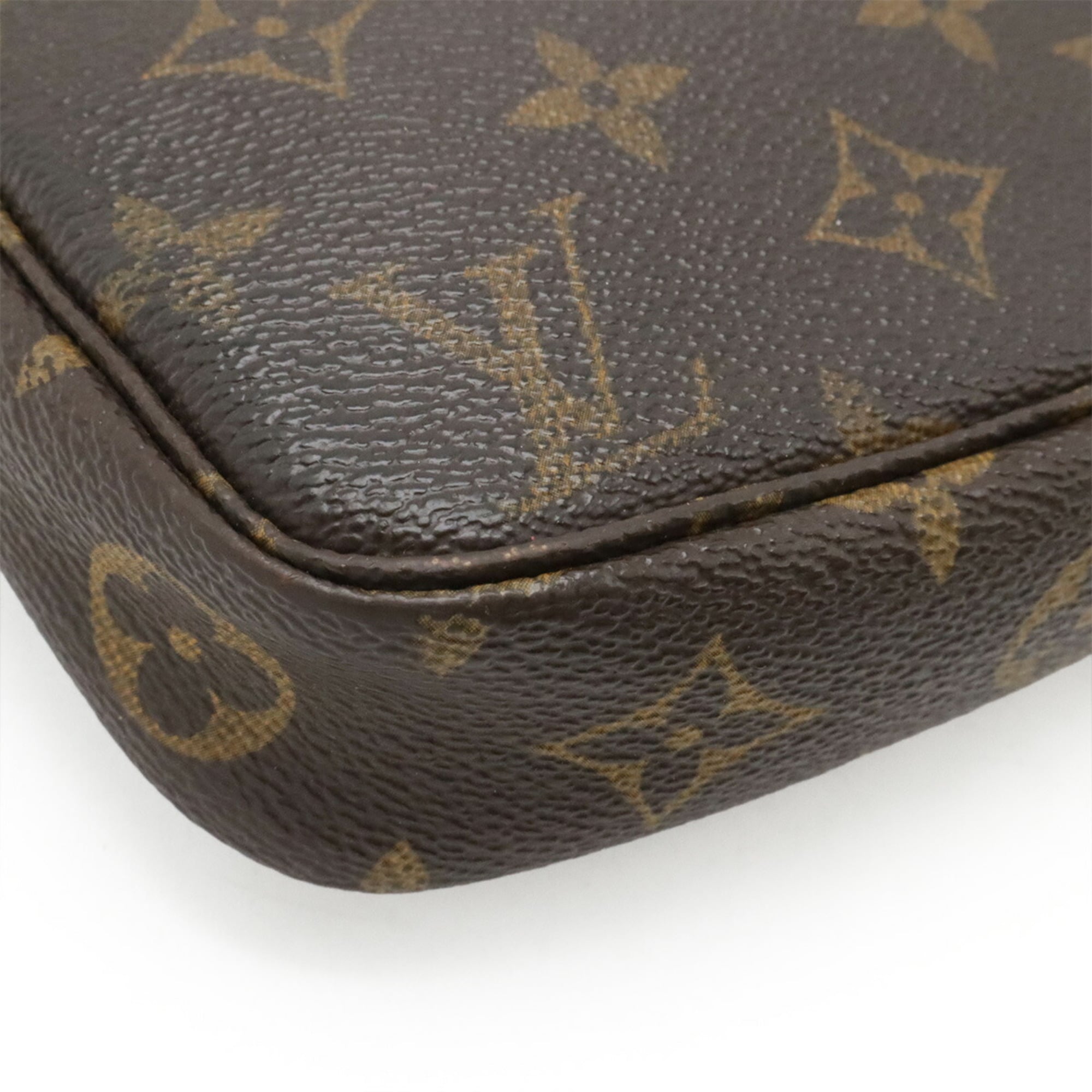Louis Vuitton Brown Pvc Handbag Pochette Pouch Shoulder Bag (Pre-Owned)