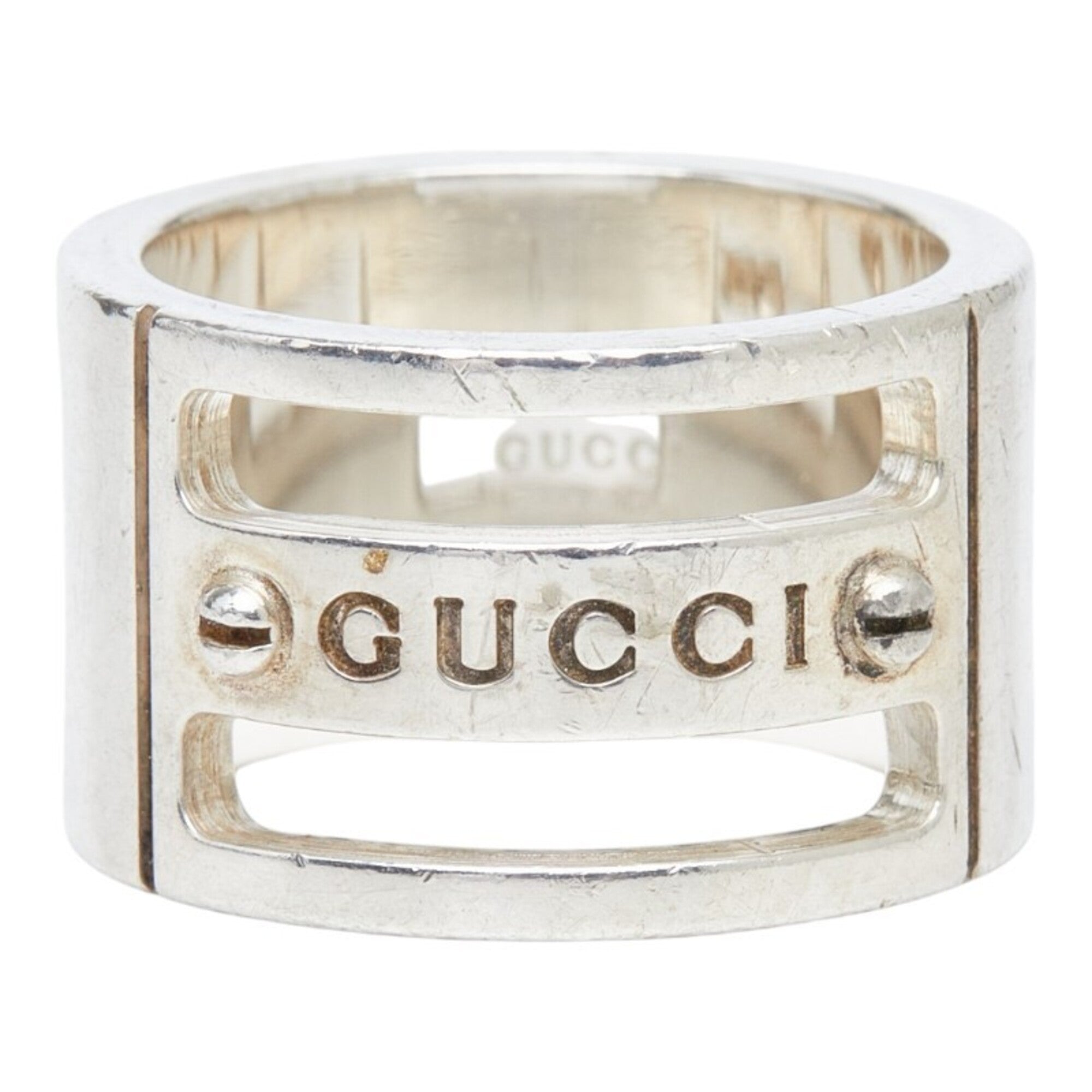 Gucci Silver 925 Band Ring (Pre-Owned)